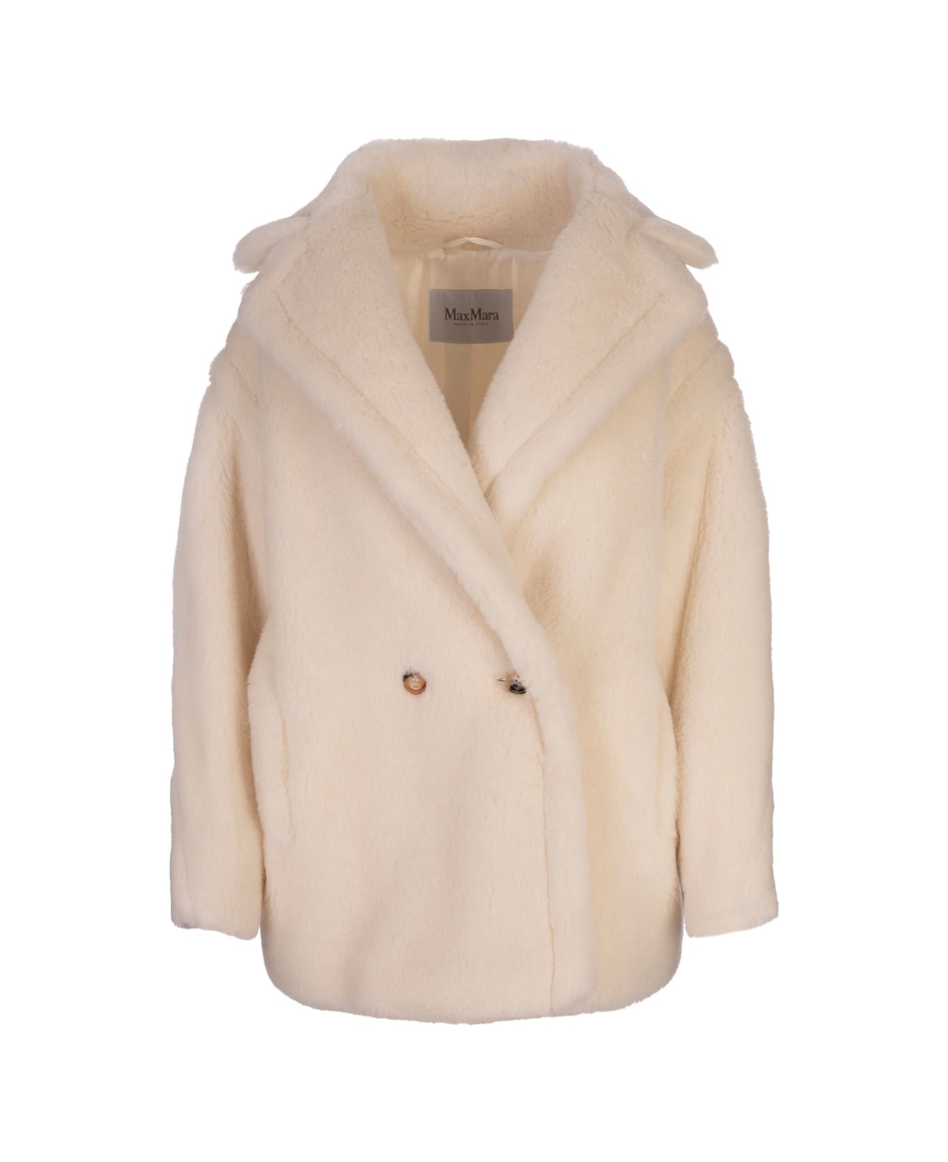 Max Mara White Olga Coat - White