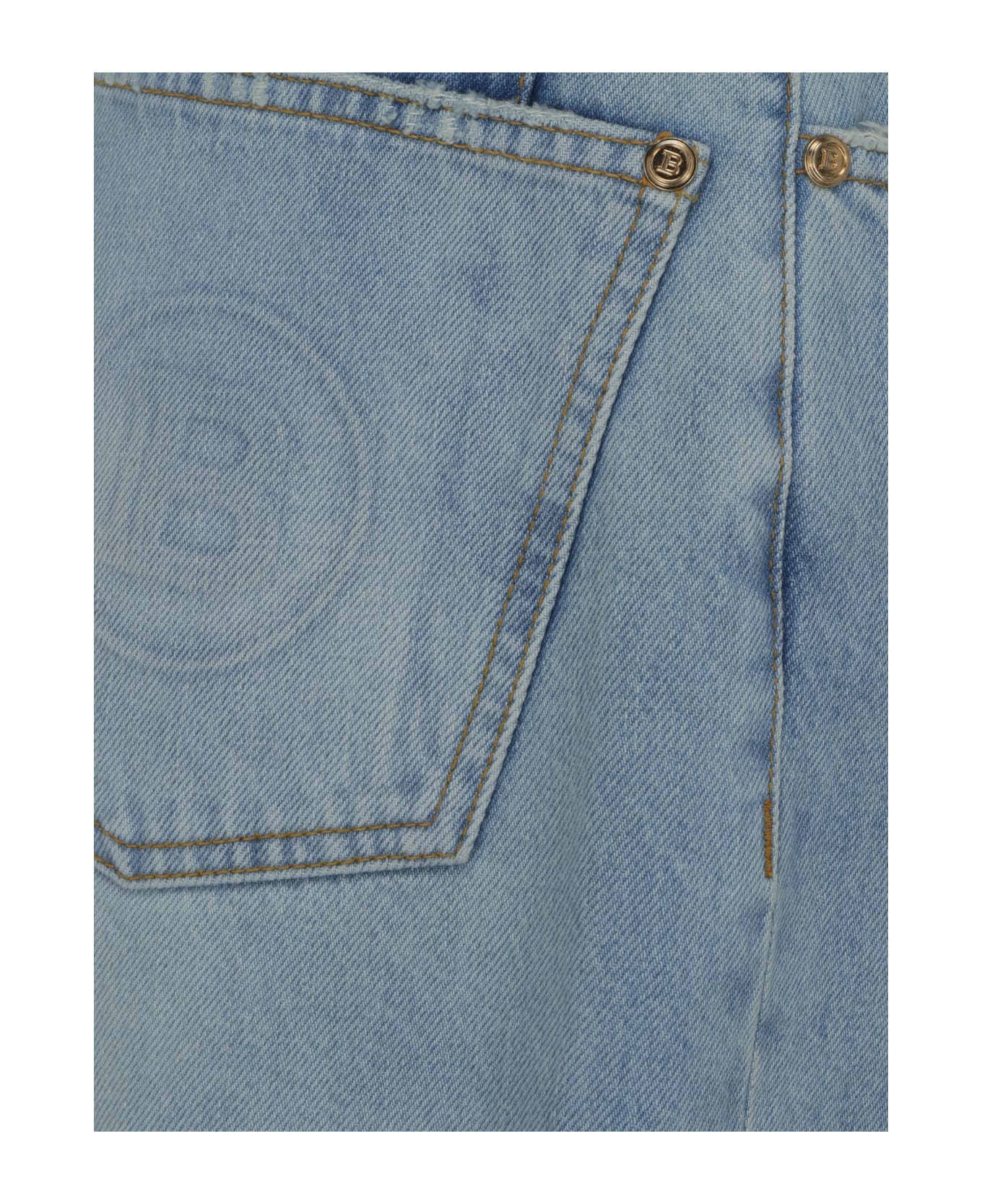 Balmain Boyfriend Jeans - Balmain Kids embroidered logo cargo shorts