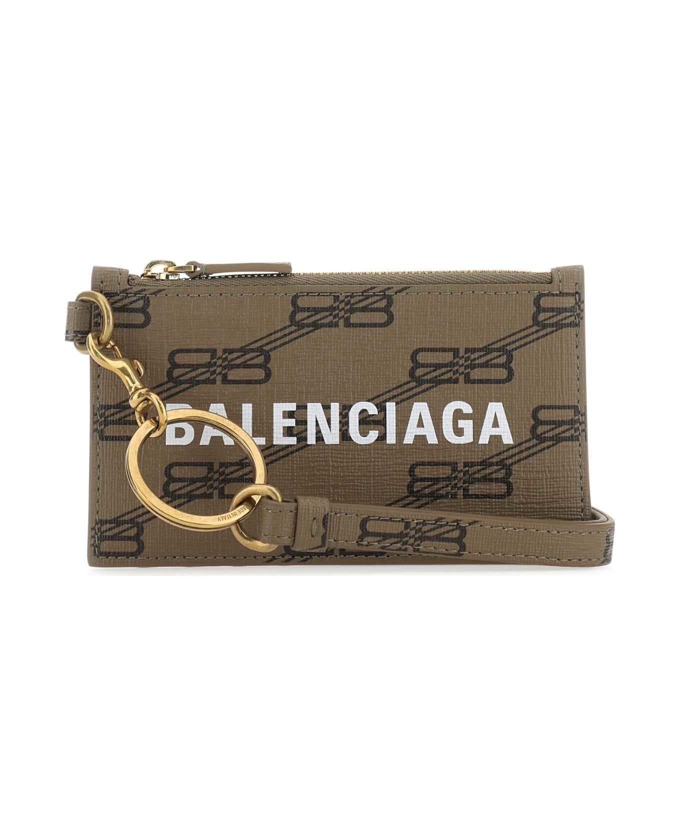 Balenciaga Printed Fabric Card Holder - 2762