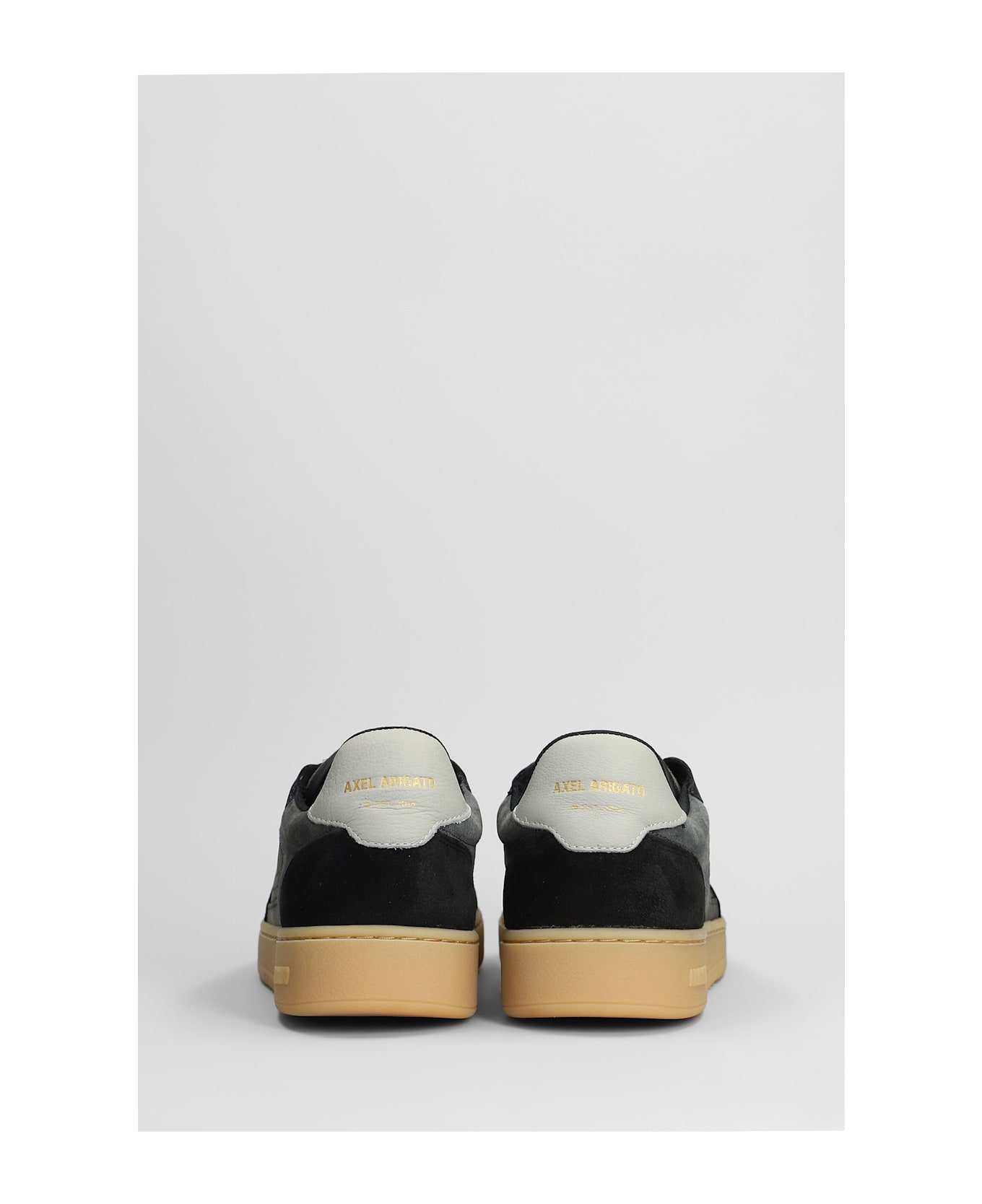 Axel Arigato Dice T-toe Sneakers In Black Suede And Leather - black
