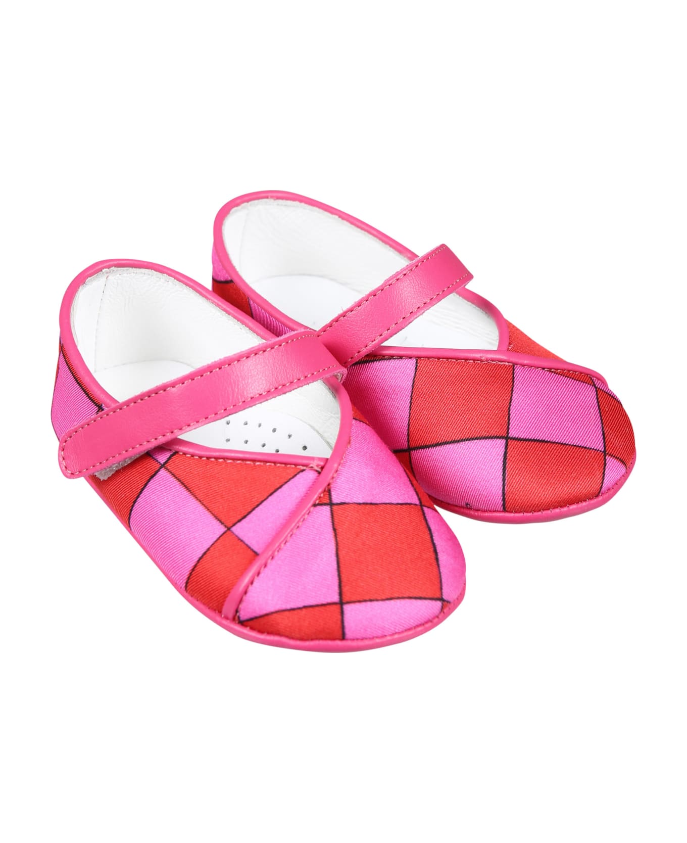Pucci Multicolor Ballet Flats For Baby Girl With Iconic Multicolor Print - Multicolor
