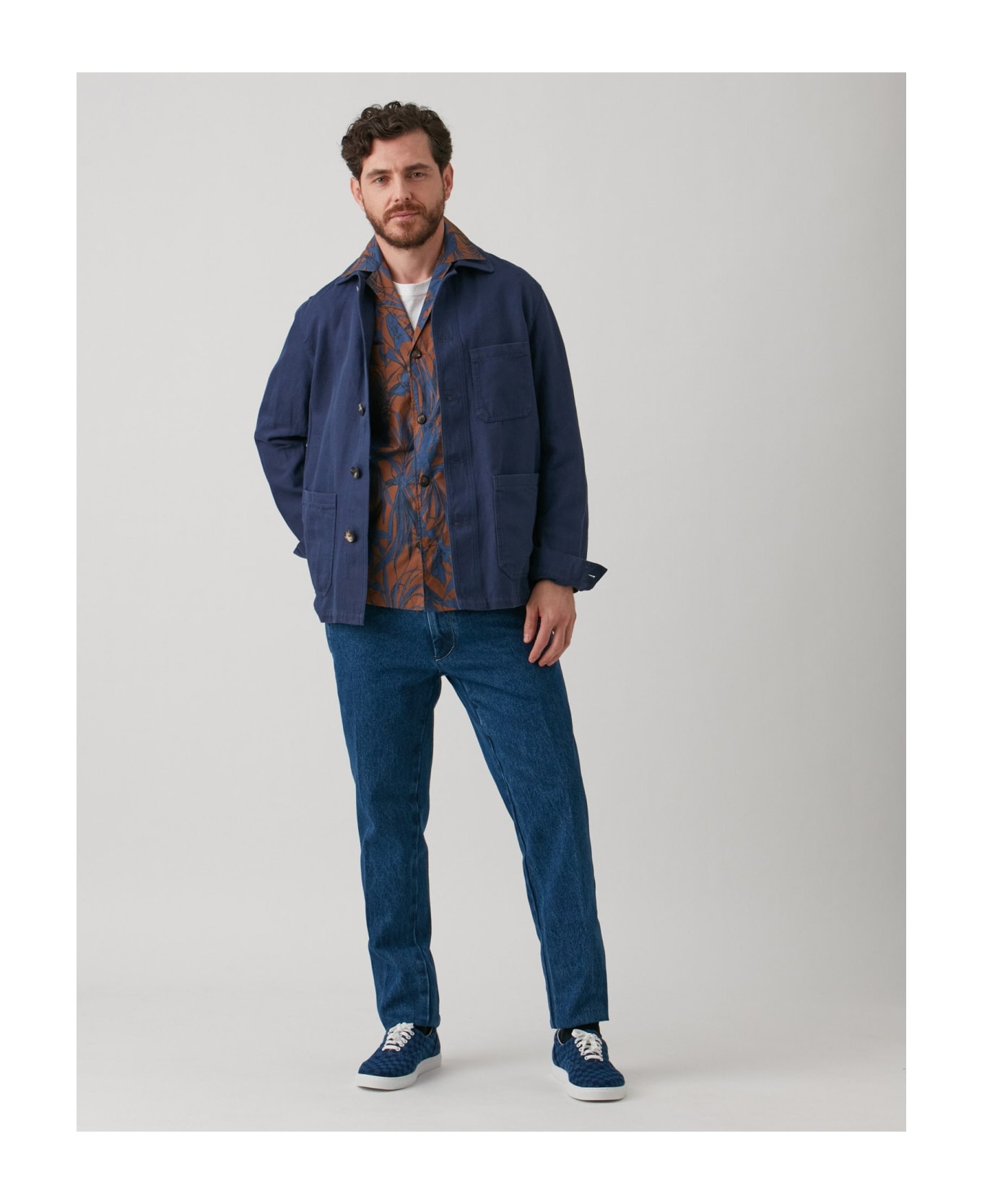 doppiaa Aabba Flower Print Overshirt