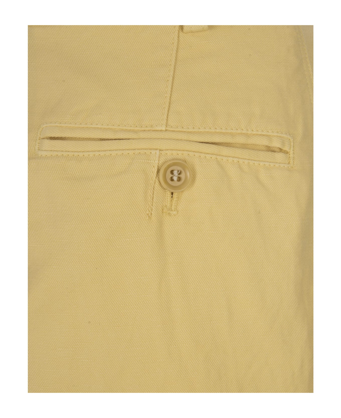 Aspesi Ginger Linen And Cotton Palazzo Trousers - Yellow