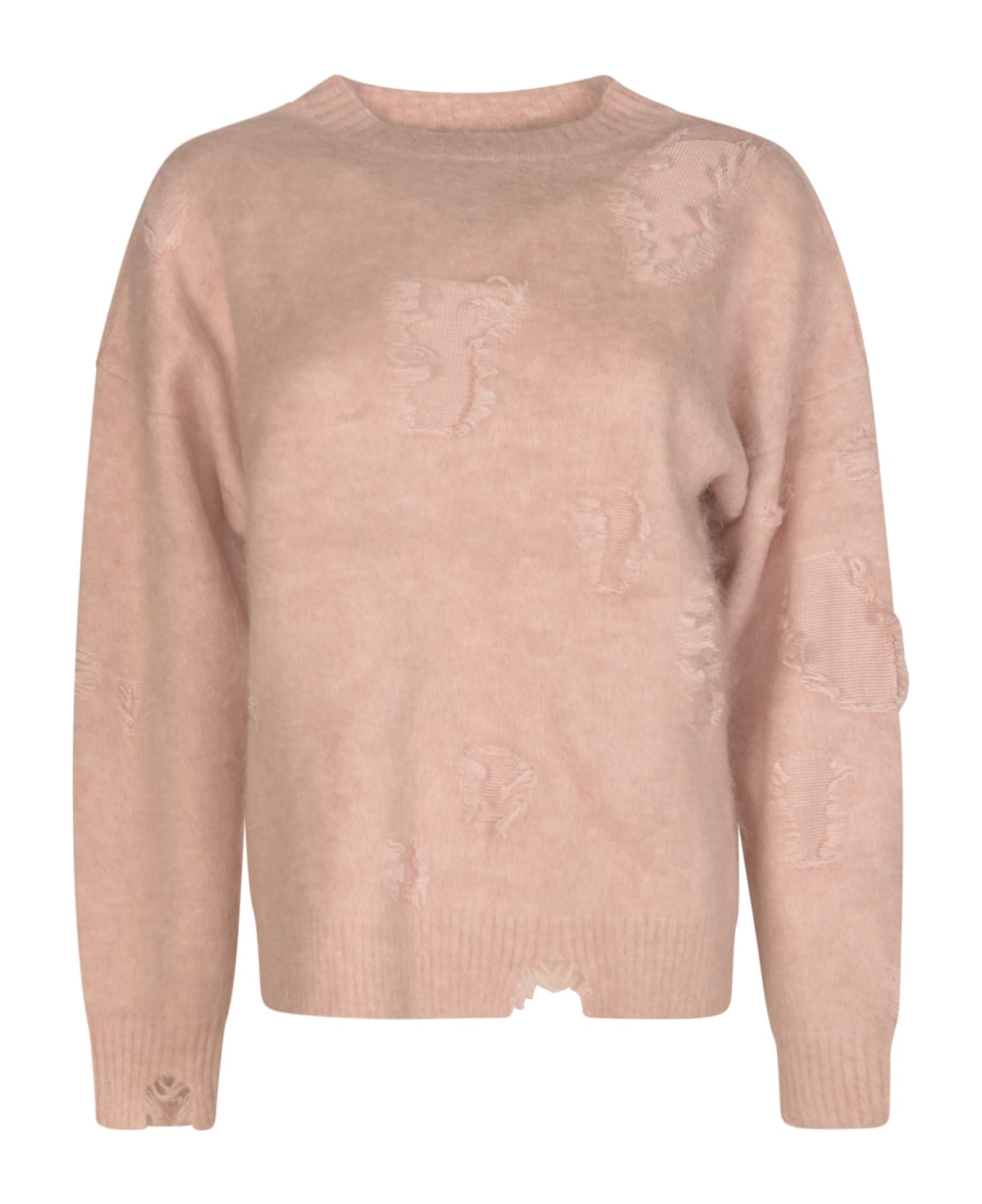 R13 Distressed Detail Sweater - Pink