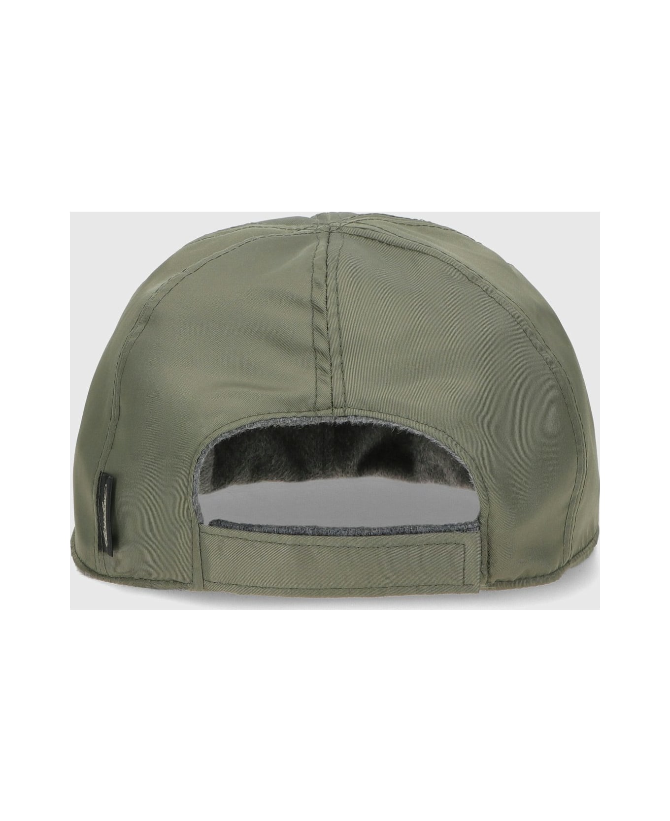 Borsalino Lucio Reversible Baseball Cap - ARMY GREEN/GREY
