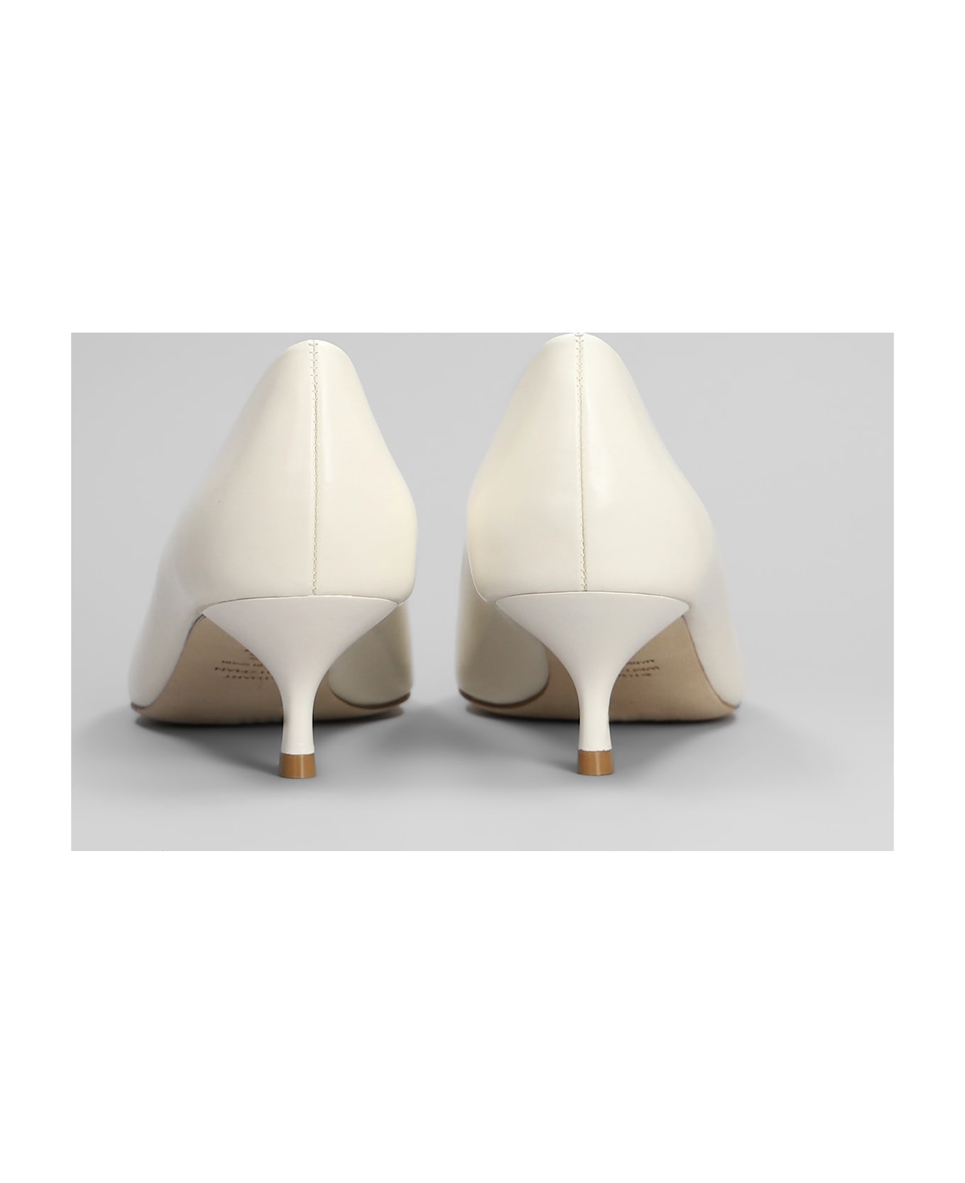 Stuart Weitzman Stuart Power 50 Pumps In White Leather - white