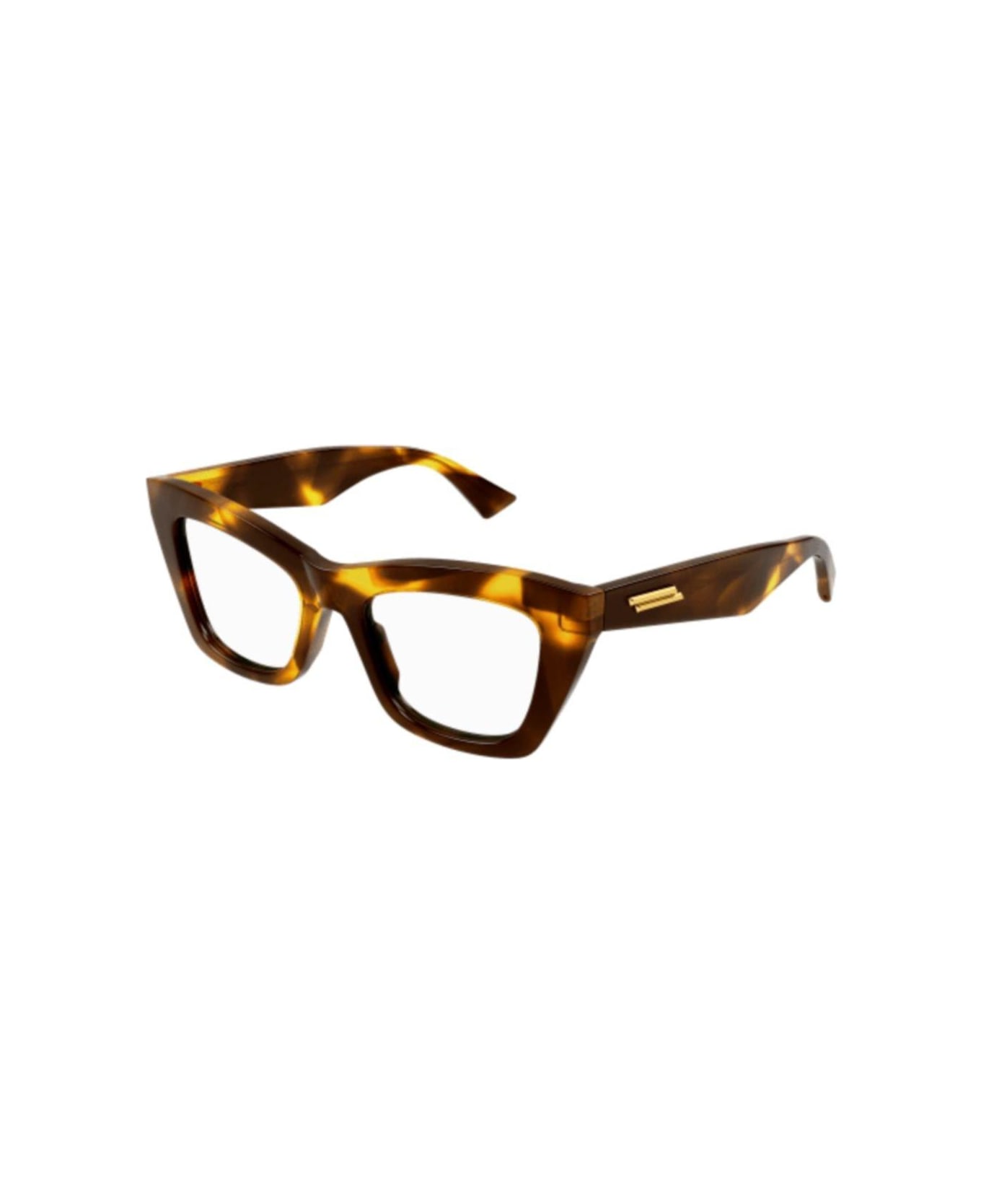 Bottega Veneta Eyewear Cat-eye Frame Glasses - 005 havana havana transpa