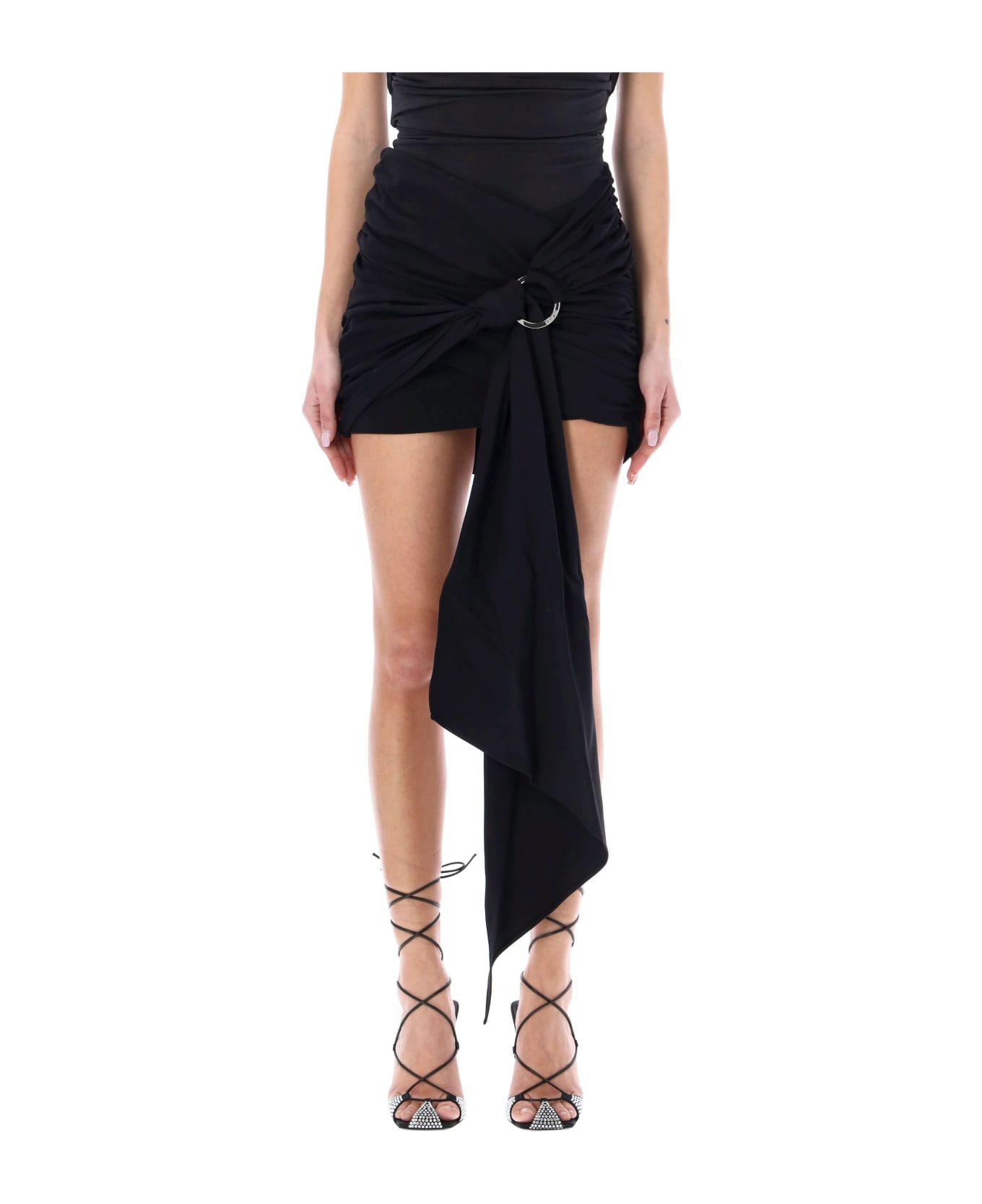 The Attico Fran Mini Skirt - BLACK スカート