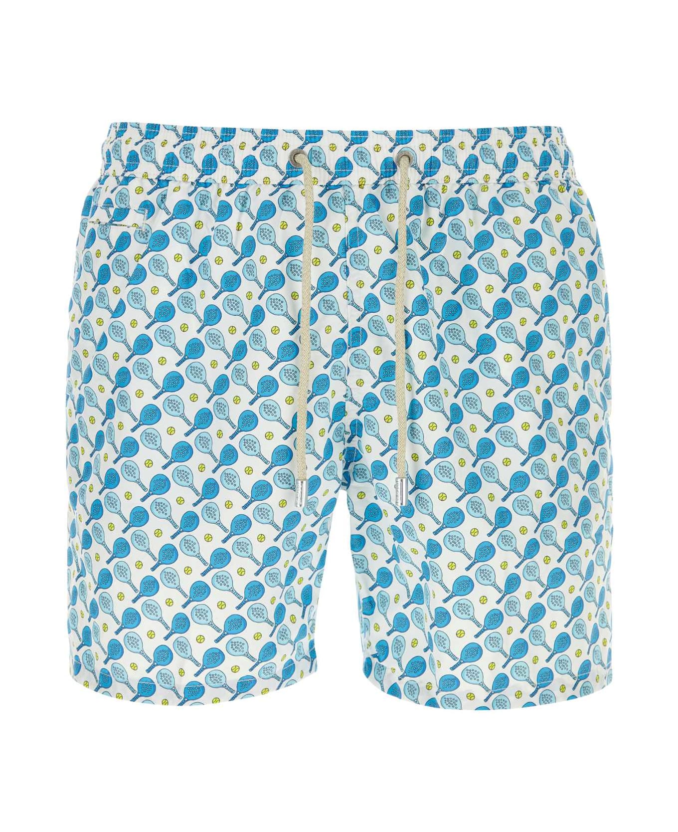 MC2 Saint Barth Printed Polyester Swimming Shorts - 01
