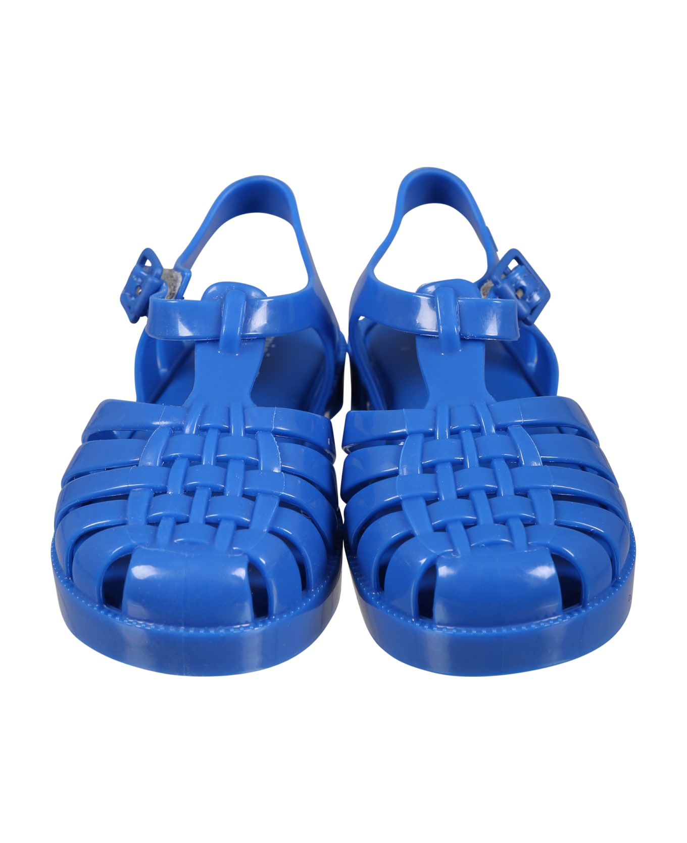 Melissa Blue Sandals For Kids With Logo - Blue
