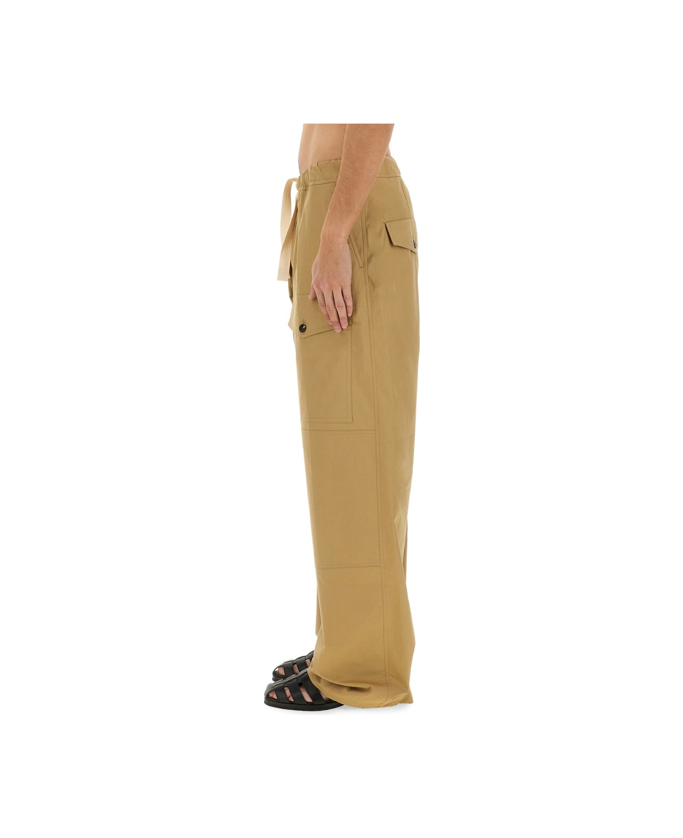 Dries Van Noten Cotton Pants - BEIGE