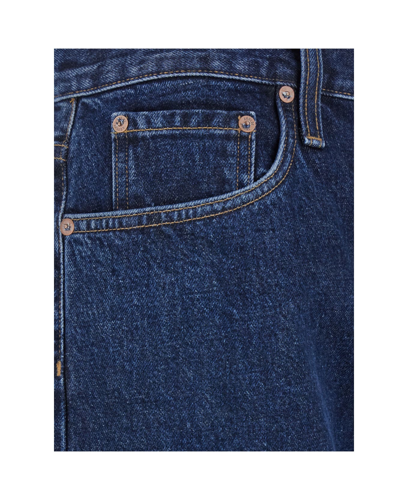 AGOLDE Blue Five-pocket Jeans In Denim Man - Blu