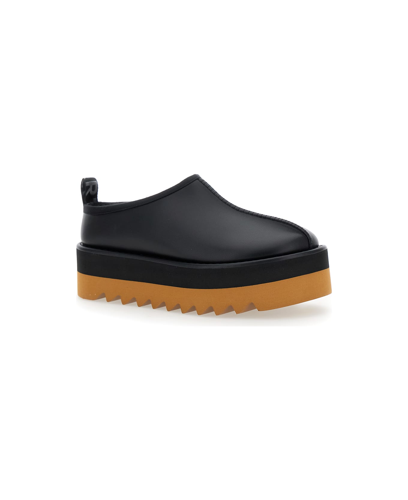 Stella McCartney 'sneak-elyse' Black Mules With Open Rear In Ecoleather Woman - Black