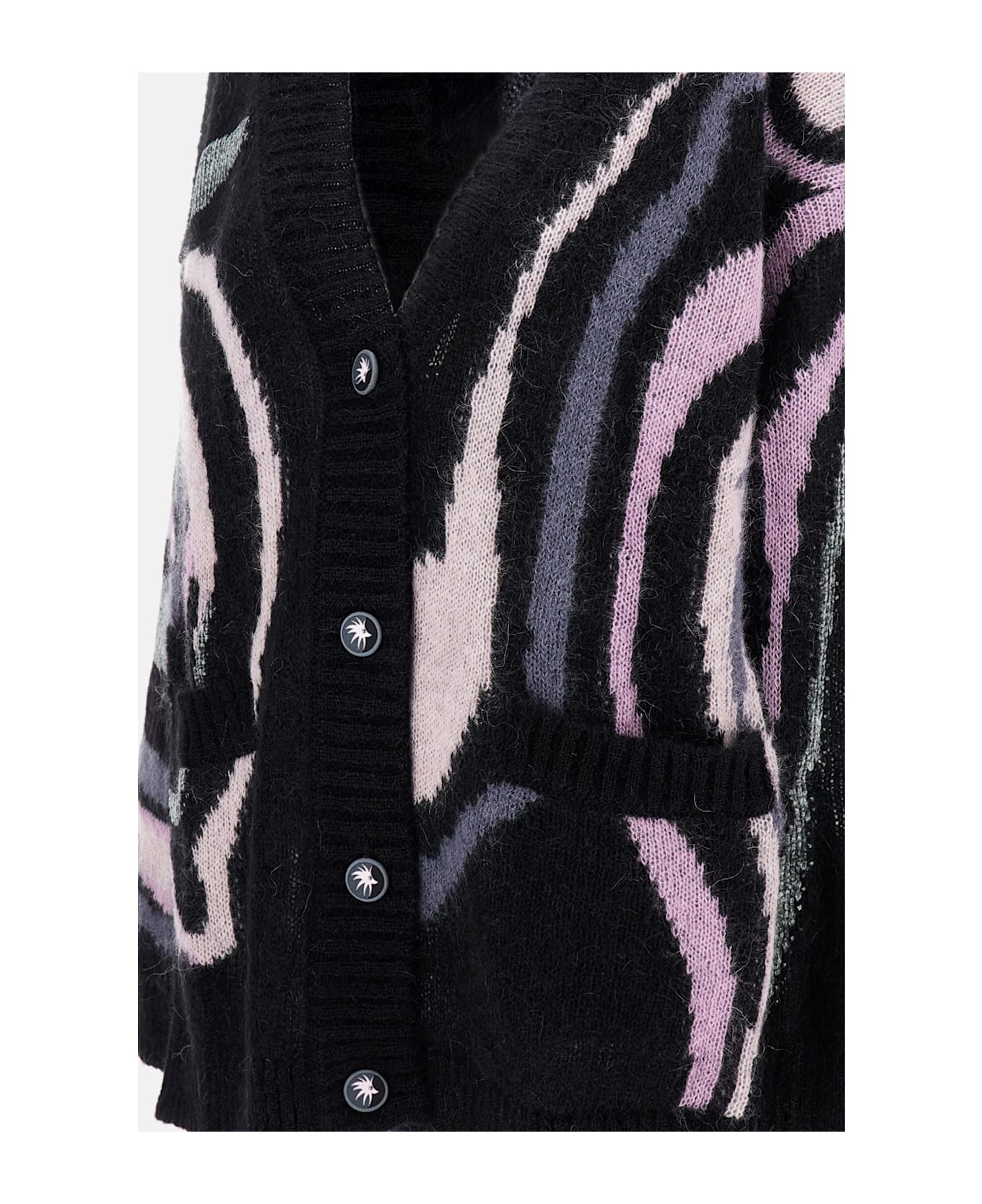 Pucci Mohair Blend Cardigan - Black ニットウェア