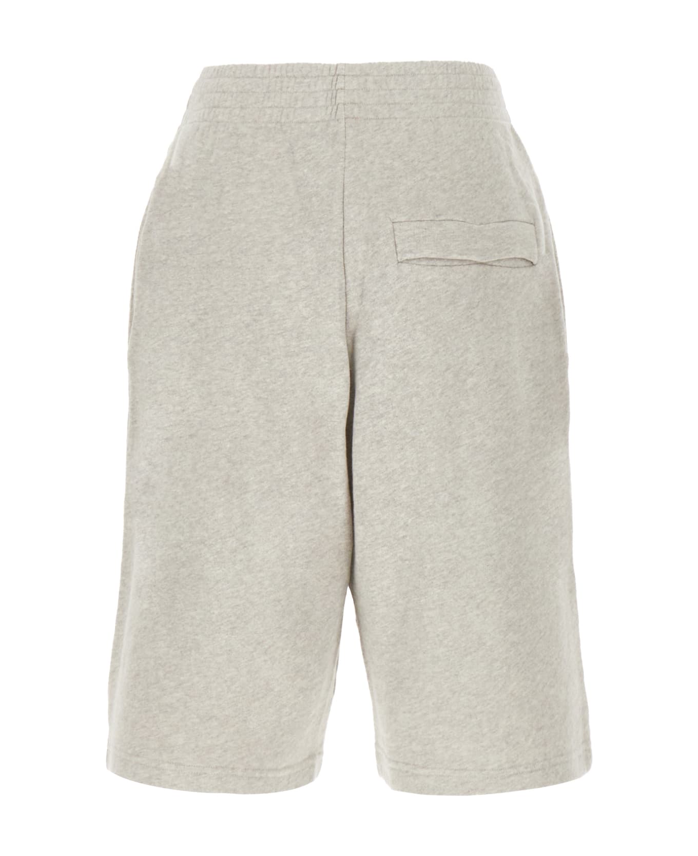 Martine Rose Melange Grey Cotton Bermuda Shorts - GREY MARL