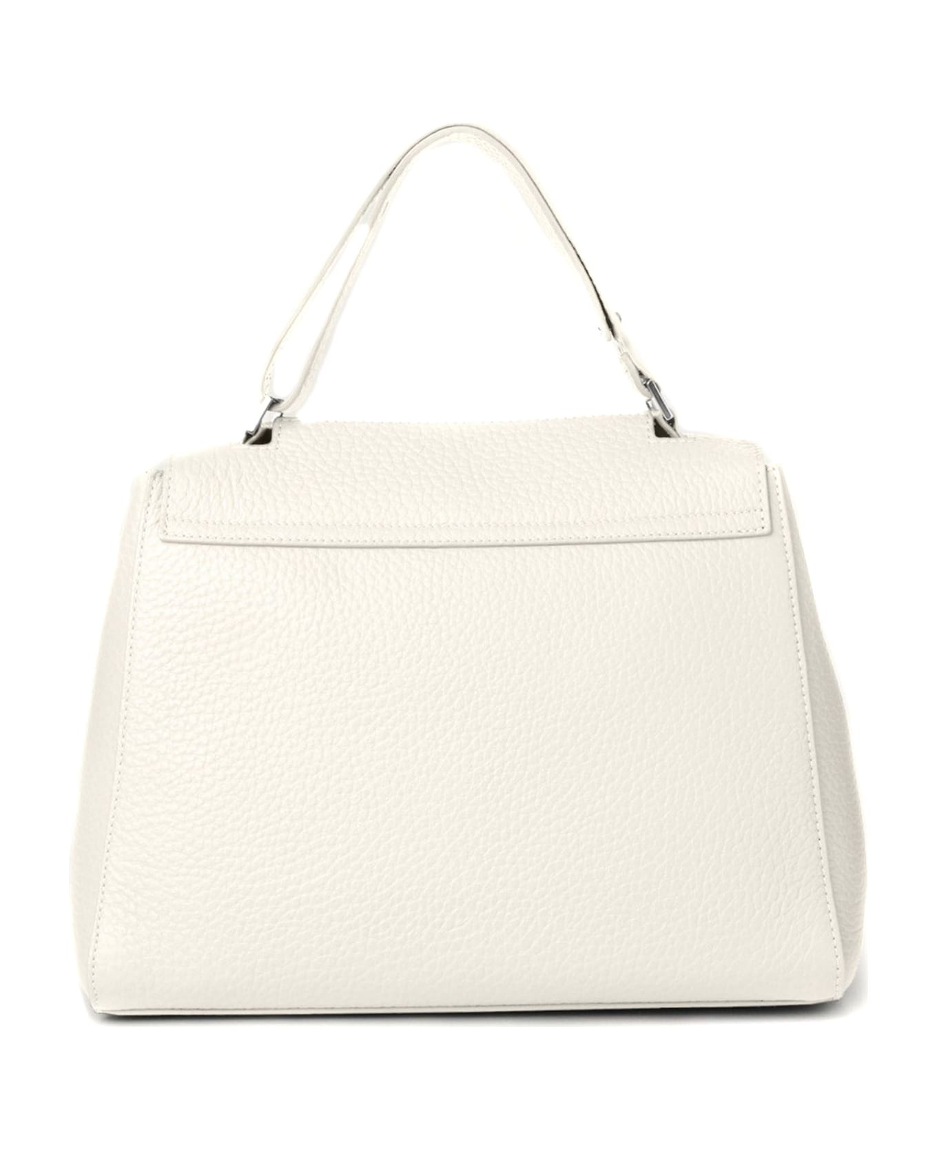Orciani Sveva Soft Medium White Shoulder Bag | italist, ALWAYS LIKE A SALE