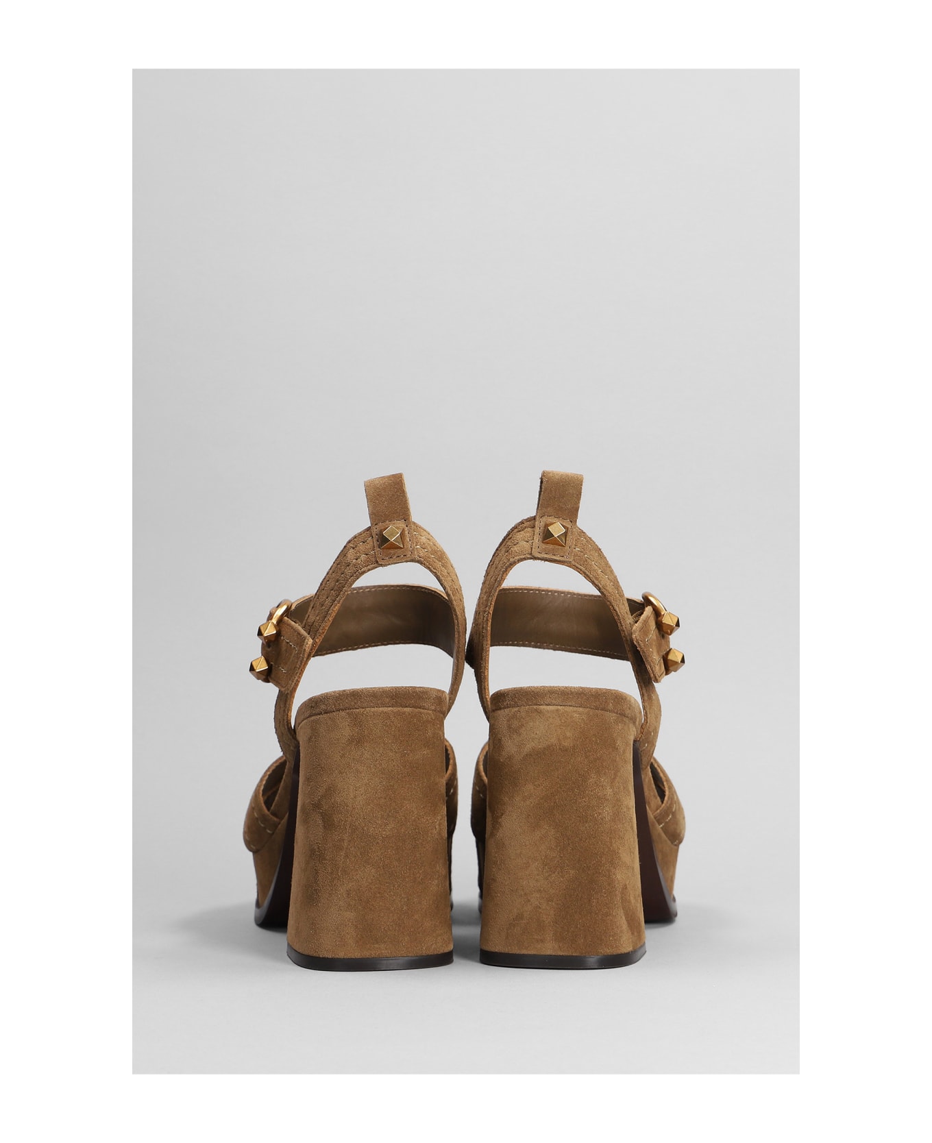 Ash Melany Sandals In Brown Suede - brown