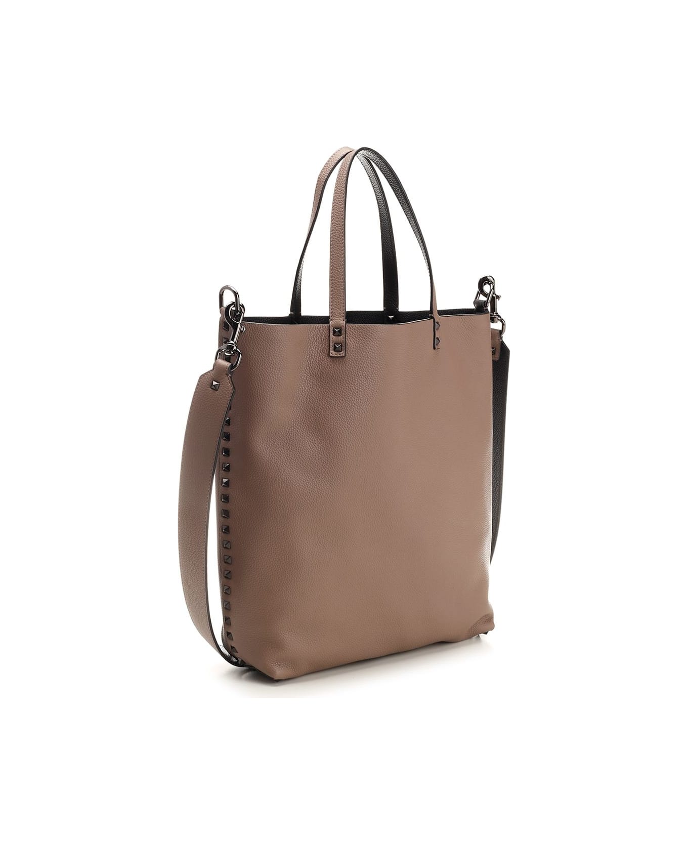 Valentino Garavani 'rockstud' Tote Bag - Brown トートバッグ