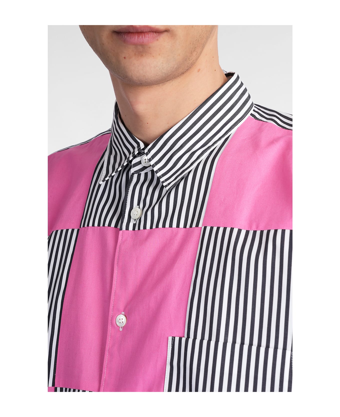 Comme Des Garçons Homme Plus Shirt In White Cotton - white