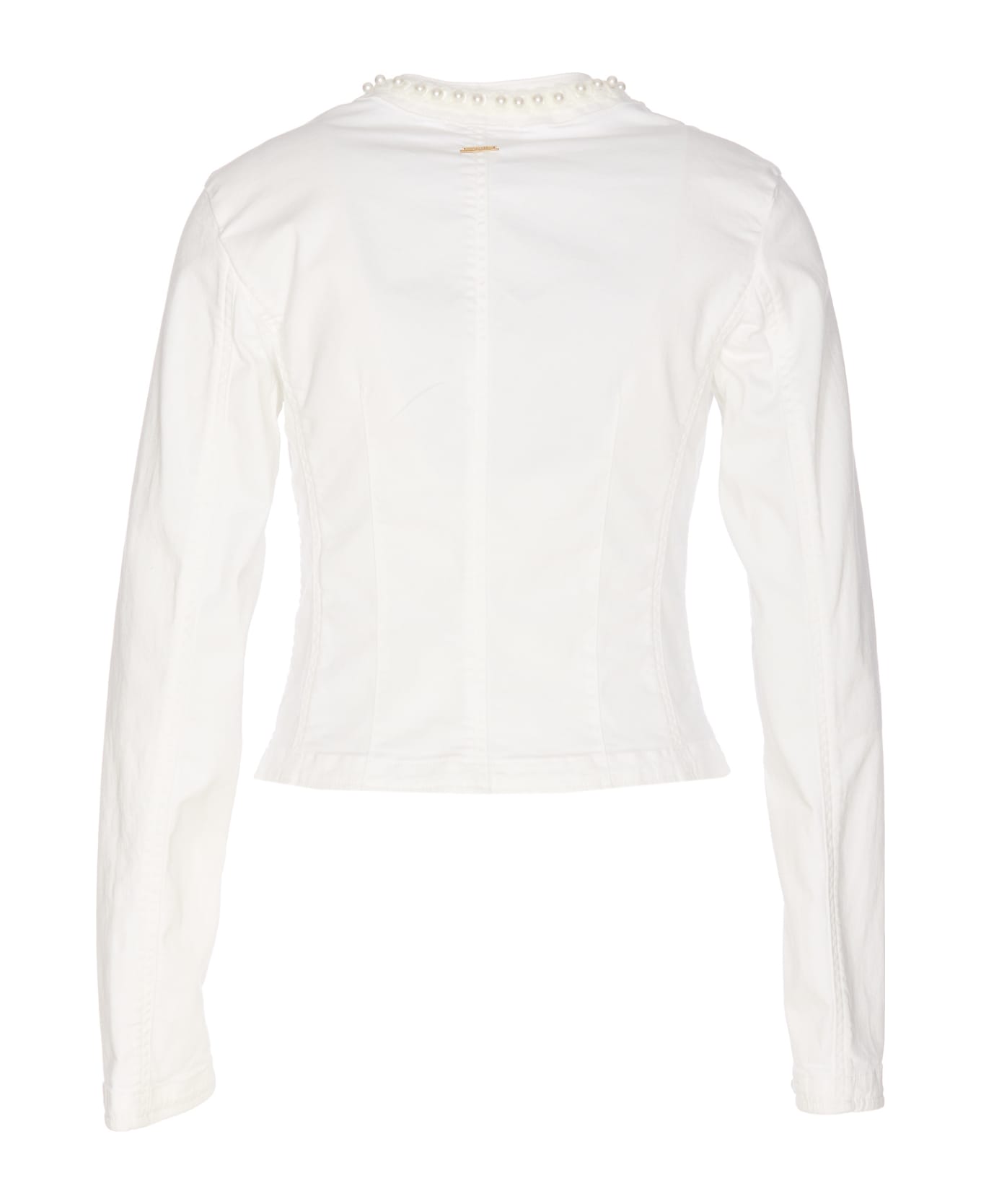 Liu-Jo Pearls Stretch Jacket - White