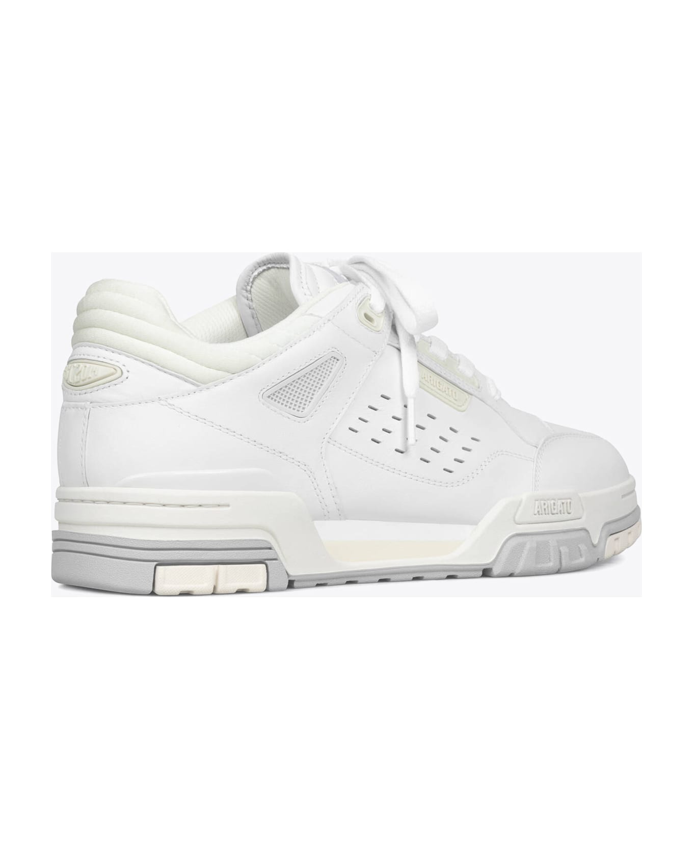 Axel Arigato Onyx Sneaker White Leather Lace Up Low Sneaker With Perforated Upper - Onyx Sneaker - WHITE