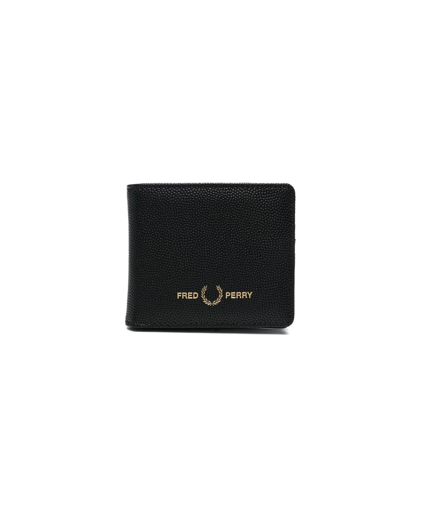 Fred Perry Fp Scotch Grain Txtrd Pu B`wallet - Black