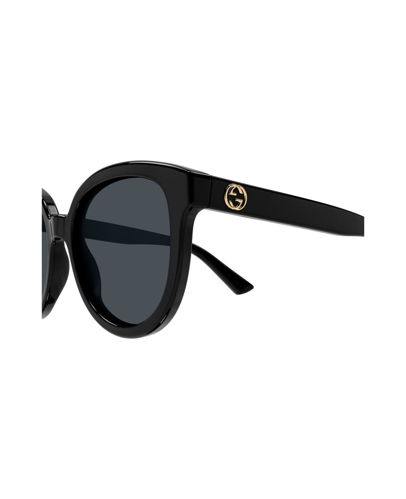 Gucci Eyewear Cat-eye Frame Sunglasses Sunglasses - 001 BLACK BLACK GREY