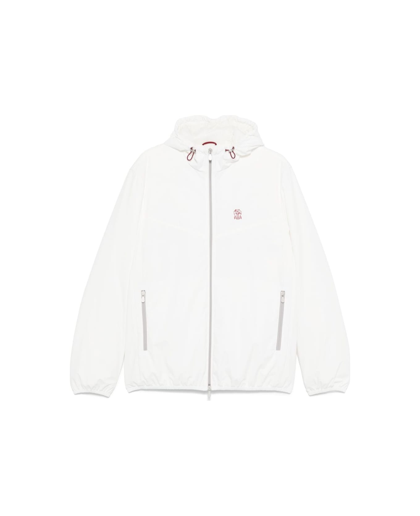 Brunello Cucinelli Nylon Blouson Jacket - White