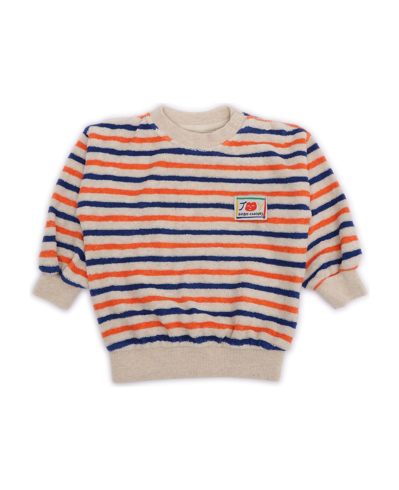 Bobo Choses Striped Terry Cloth Sweatshirt - MULTICOLOR