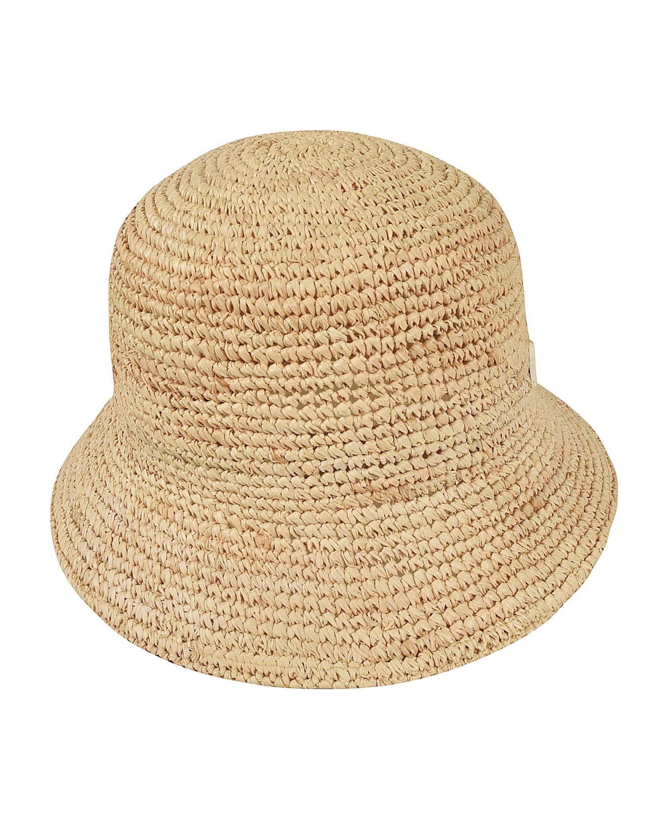 Borsalino Rafia Crochet Bucket Hat - Beige 帽子
