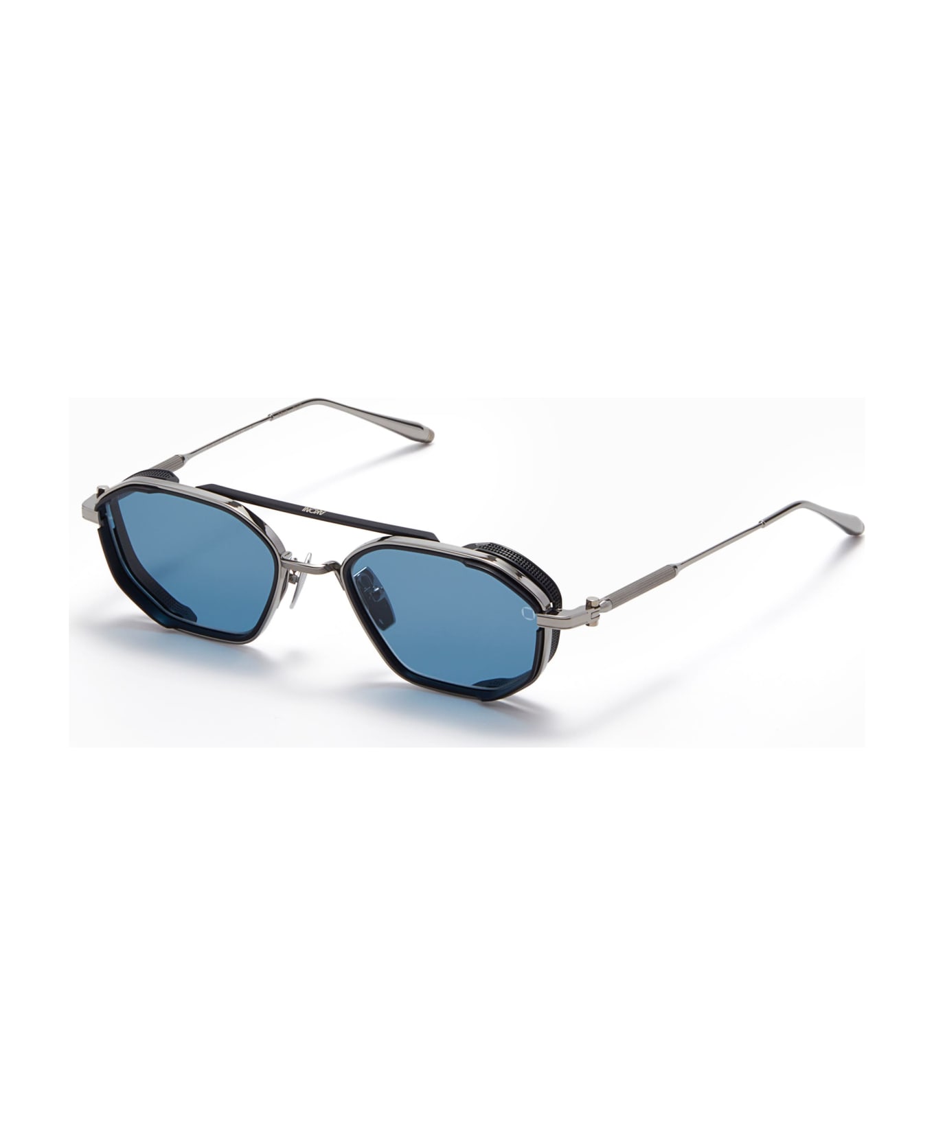 Akoni Eris-two - Palladium / Matte Navy Sunglasses - navy blue/palladium