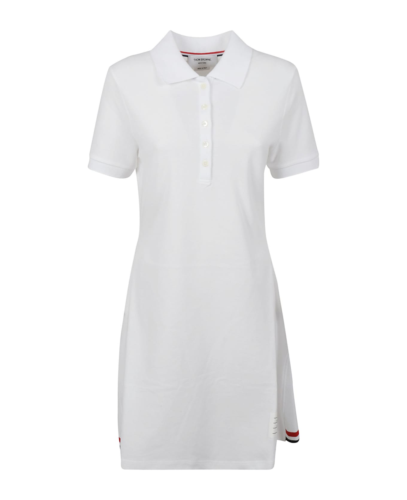 Thom Browne Flared Tennis Dress - White