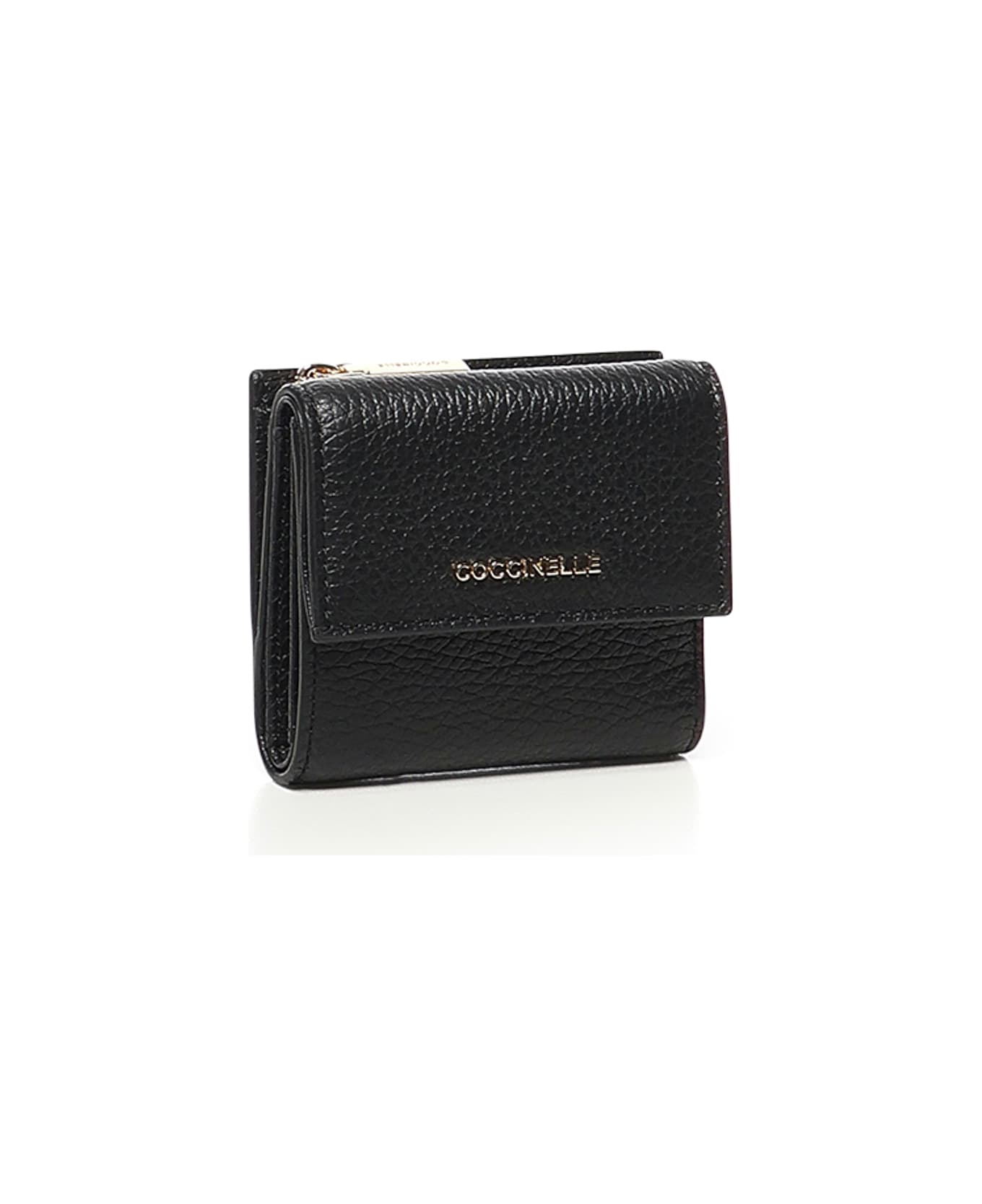 Coccinelle Mini Wallet Metallic Soft - Black