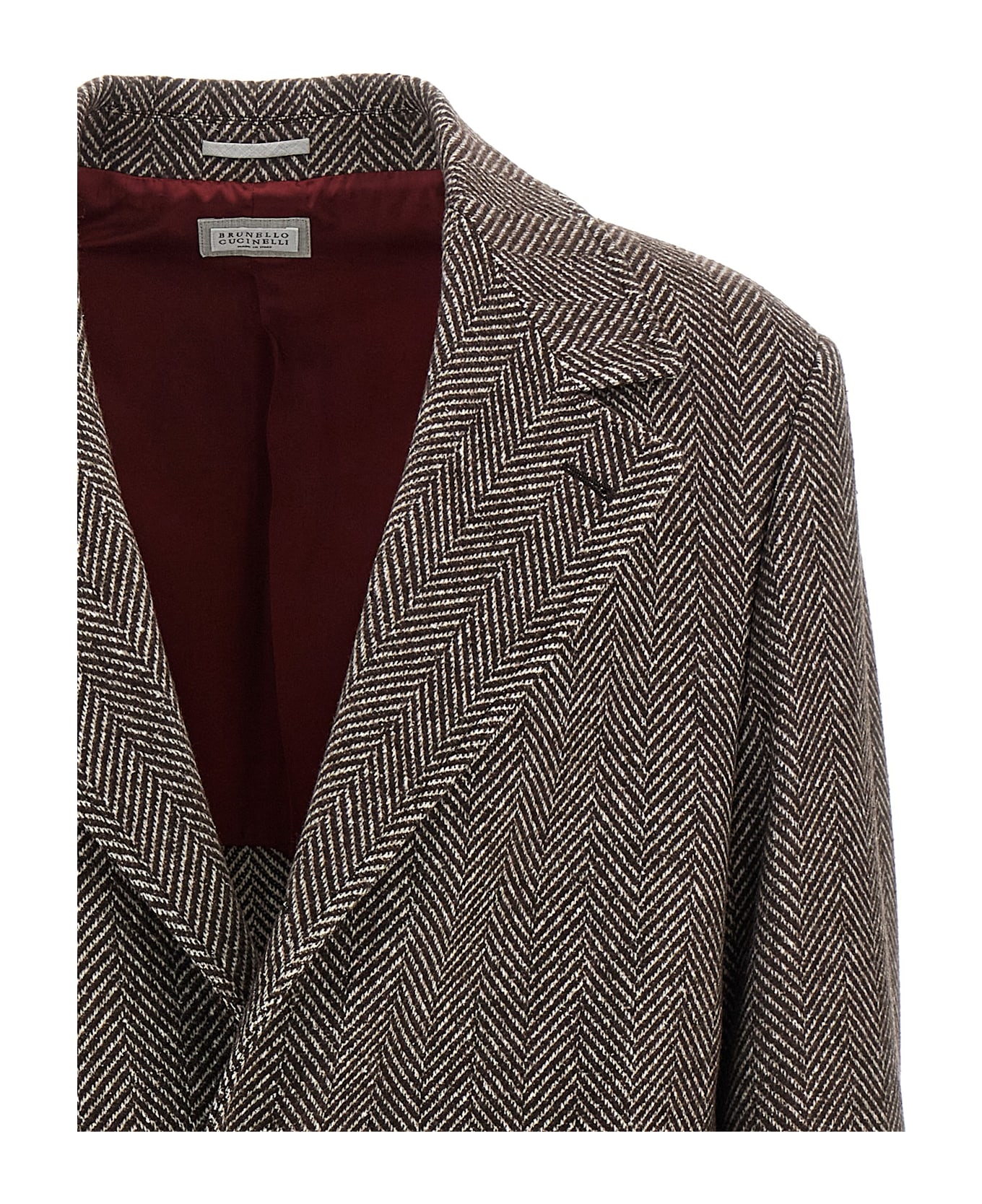 Brunello Cucinelli Single-breasted Cashmere Coat - Brown