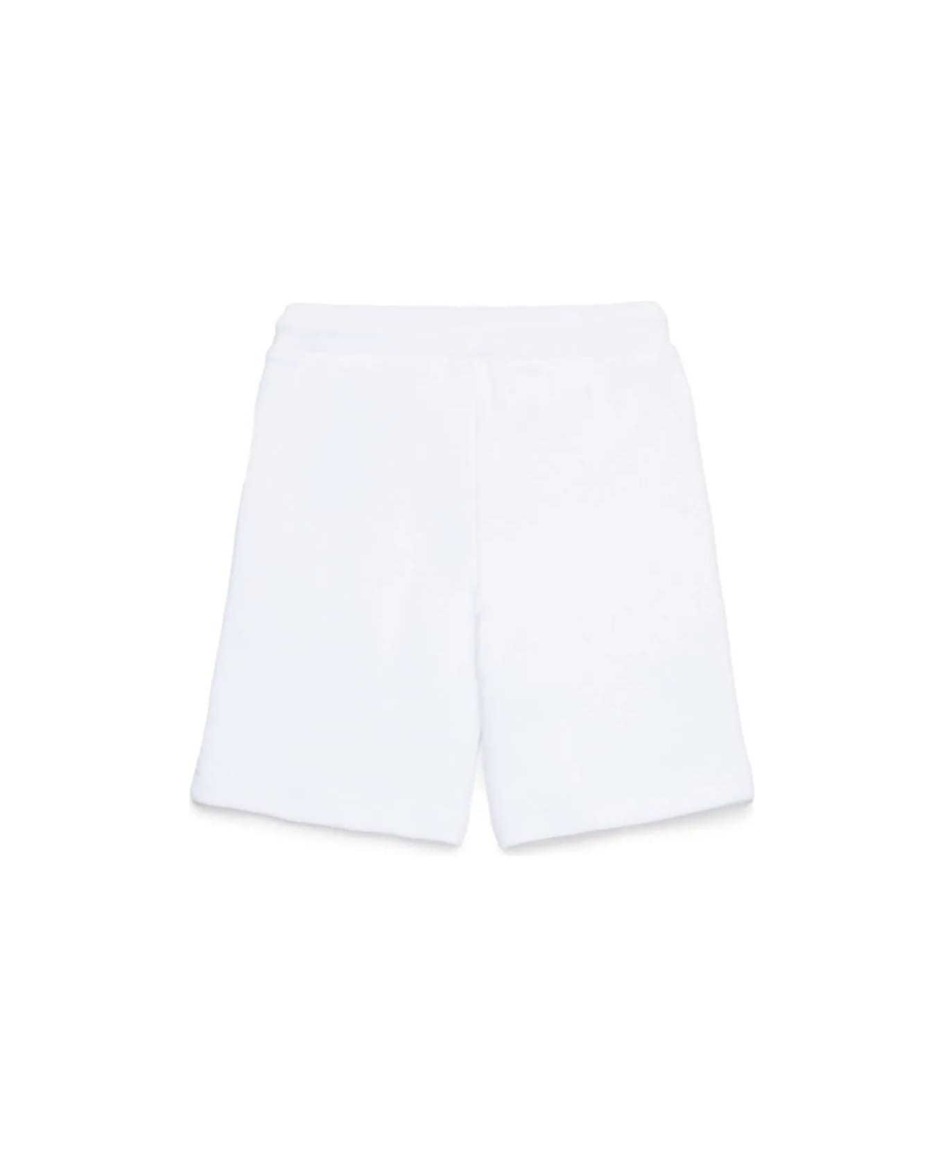 Dsquared2 White Sports Shorts With Logo - White
