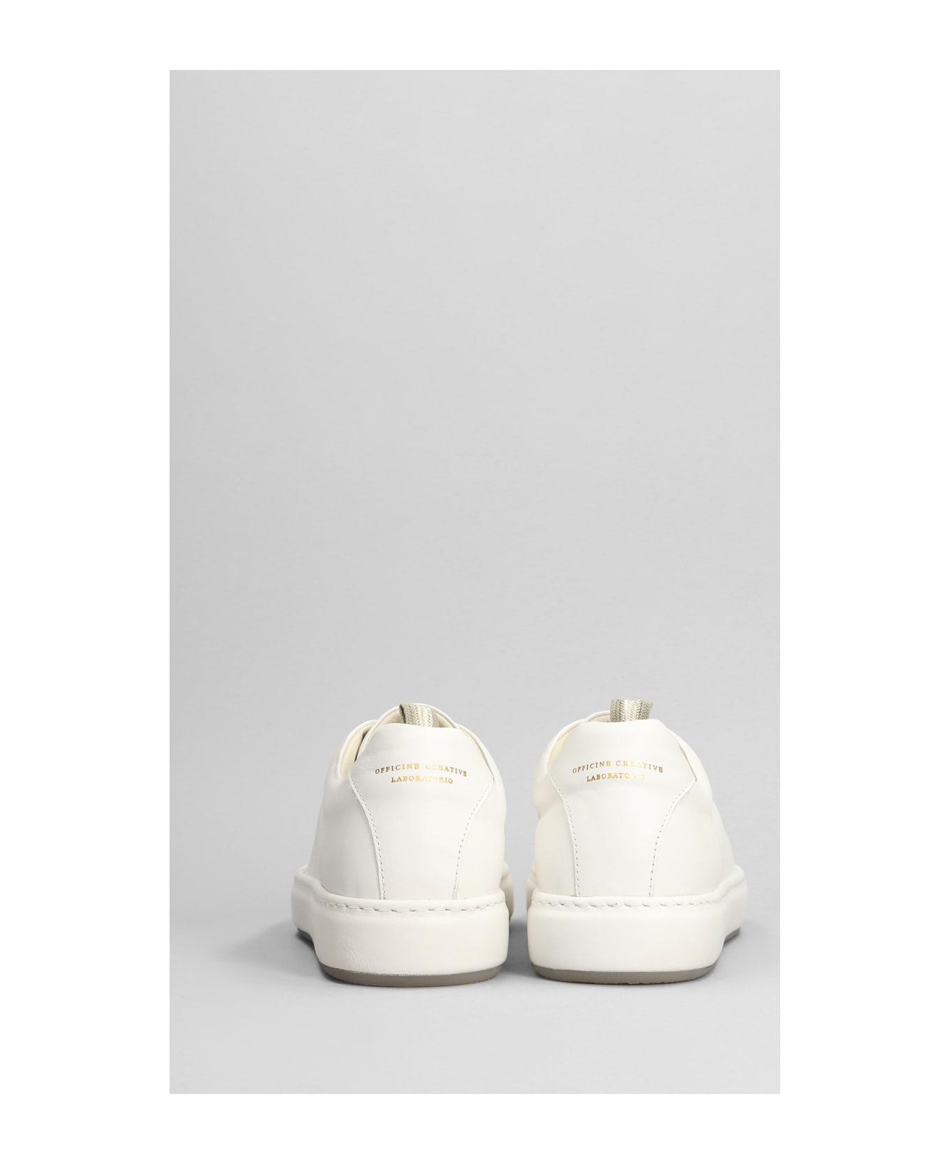Officine Creative Covered 001 Sneakers In White Leather - white スニーカー