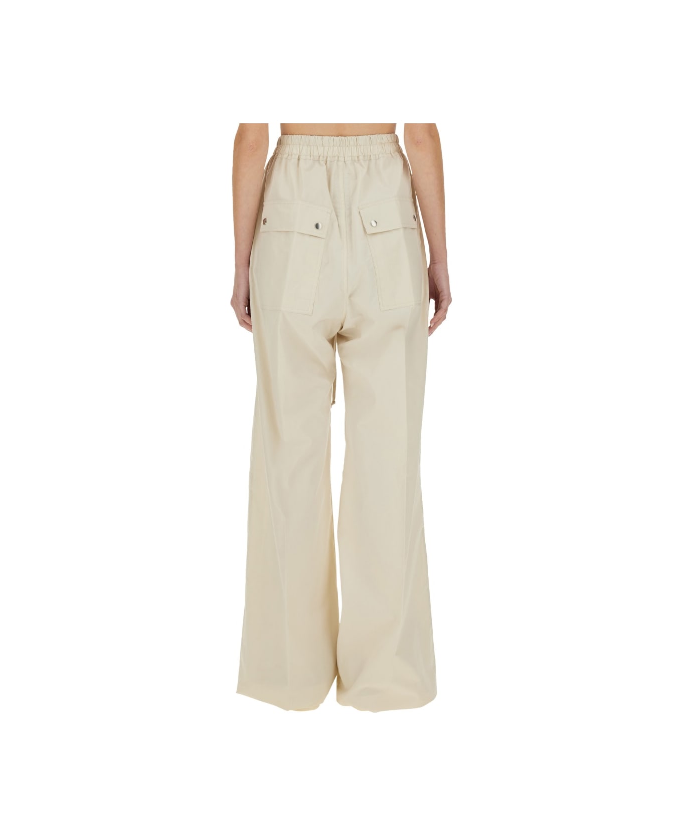 Rick Owens Wide Leg Pants - IVORY