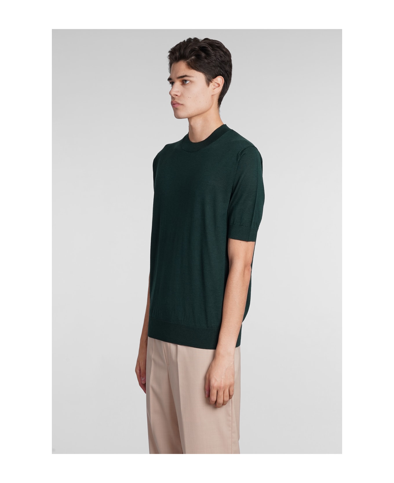 Ballantyne T-shirt In Green Wool - green