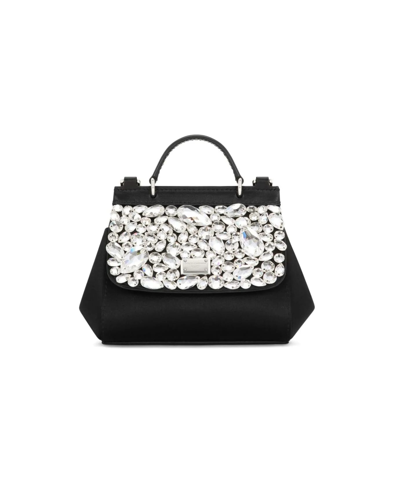 Dolce & Gabbana Black Mini Sicily Bag With Jewel Flap - Black アクセサリー＆ギフト