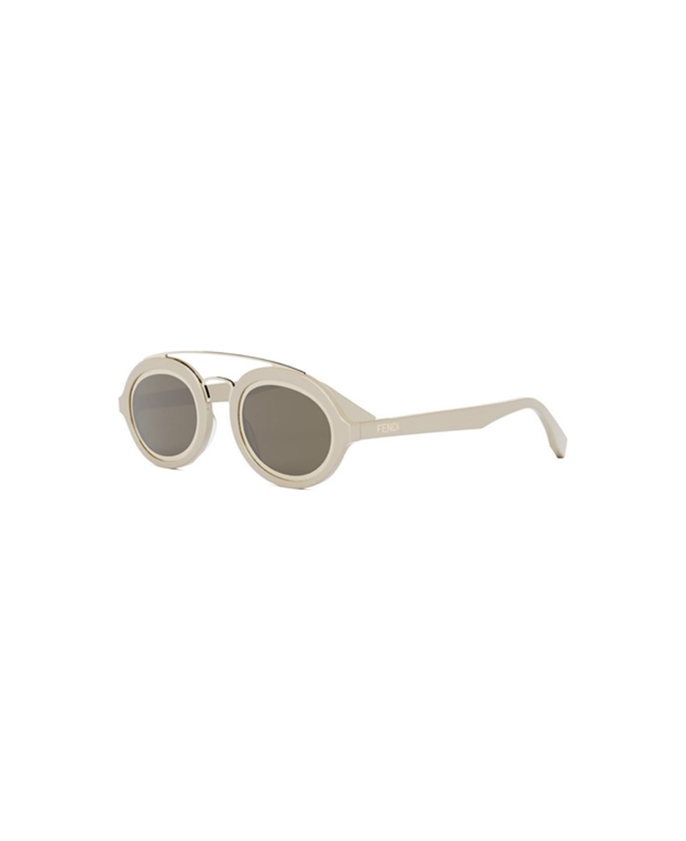 Fendi Eyewear Sunglasses Linda - Avorio/Marrone