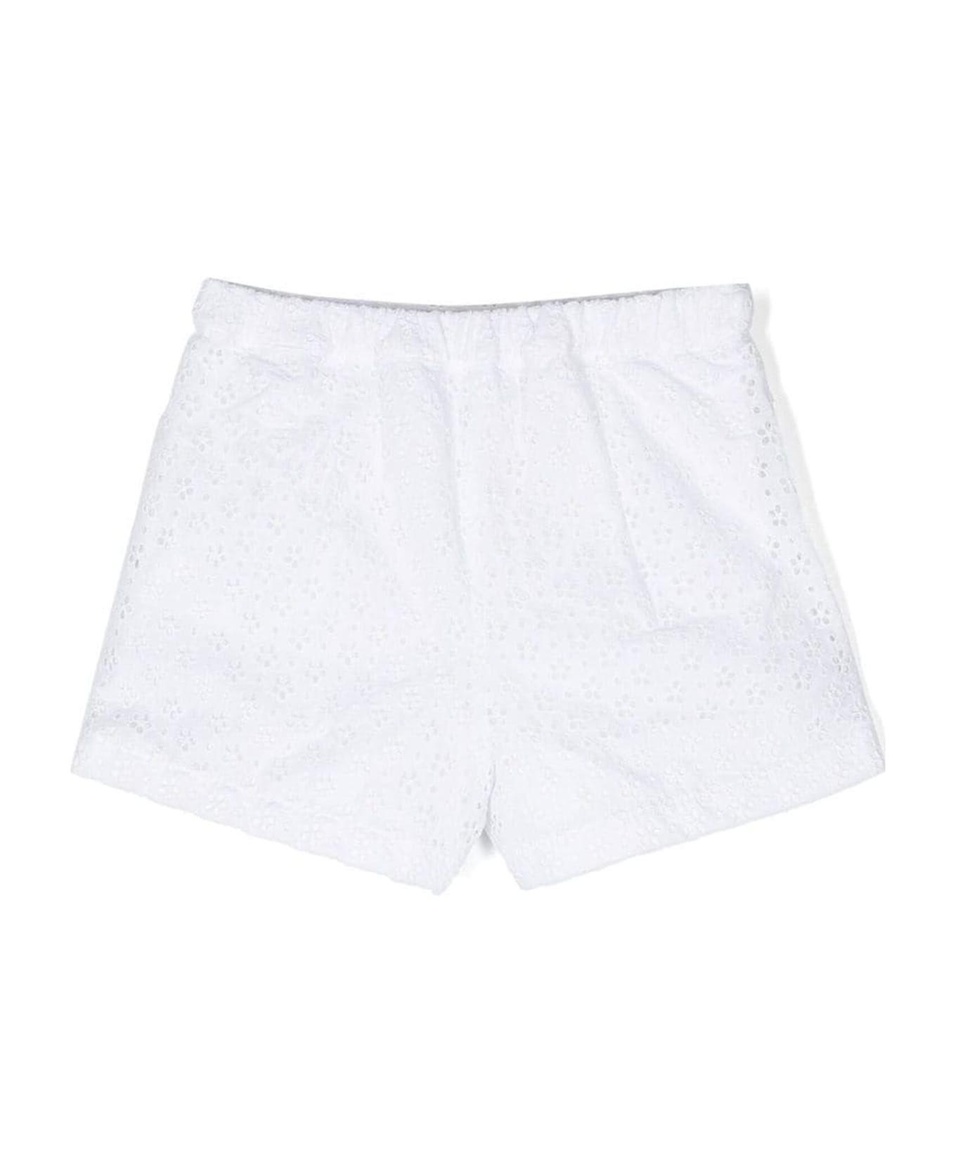 Philosophy di Lorenzo Serafini Kids White Polyester Shorts - Bianco