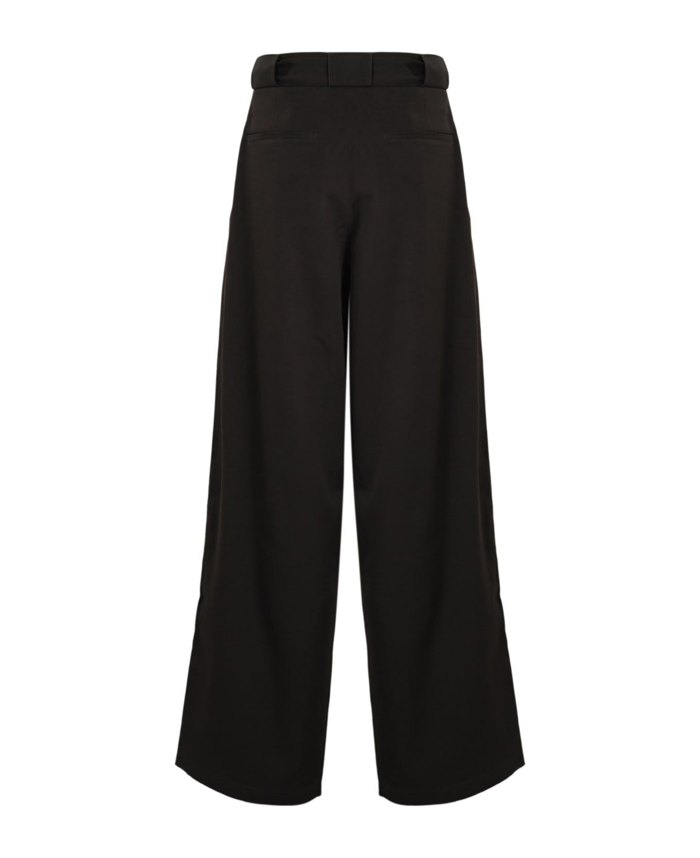 LGN LOUIS GABRIEL NOUCHI Wide Trousers With Belt - Expresso 027