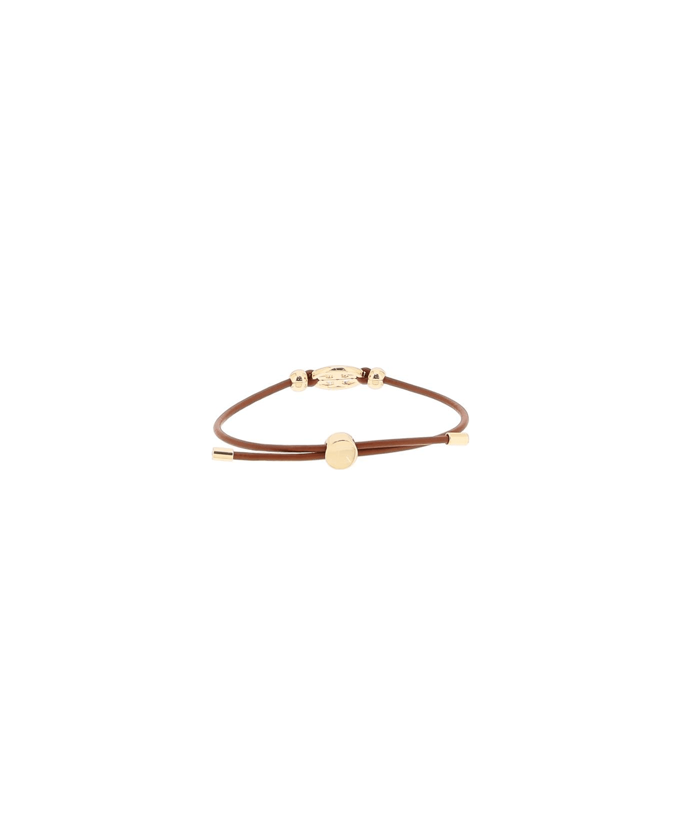 Tory Burch Miller Slider Bracelet - TORY GOLD CUOIO (Brown) ブレスレット