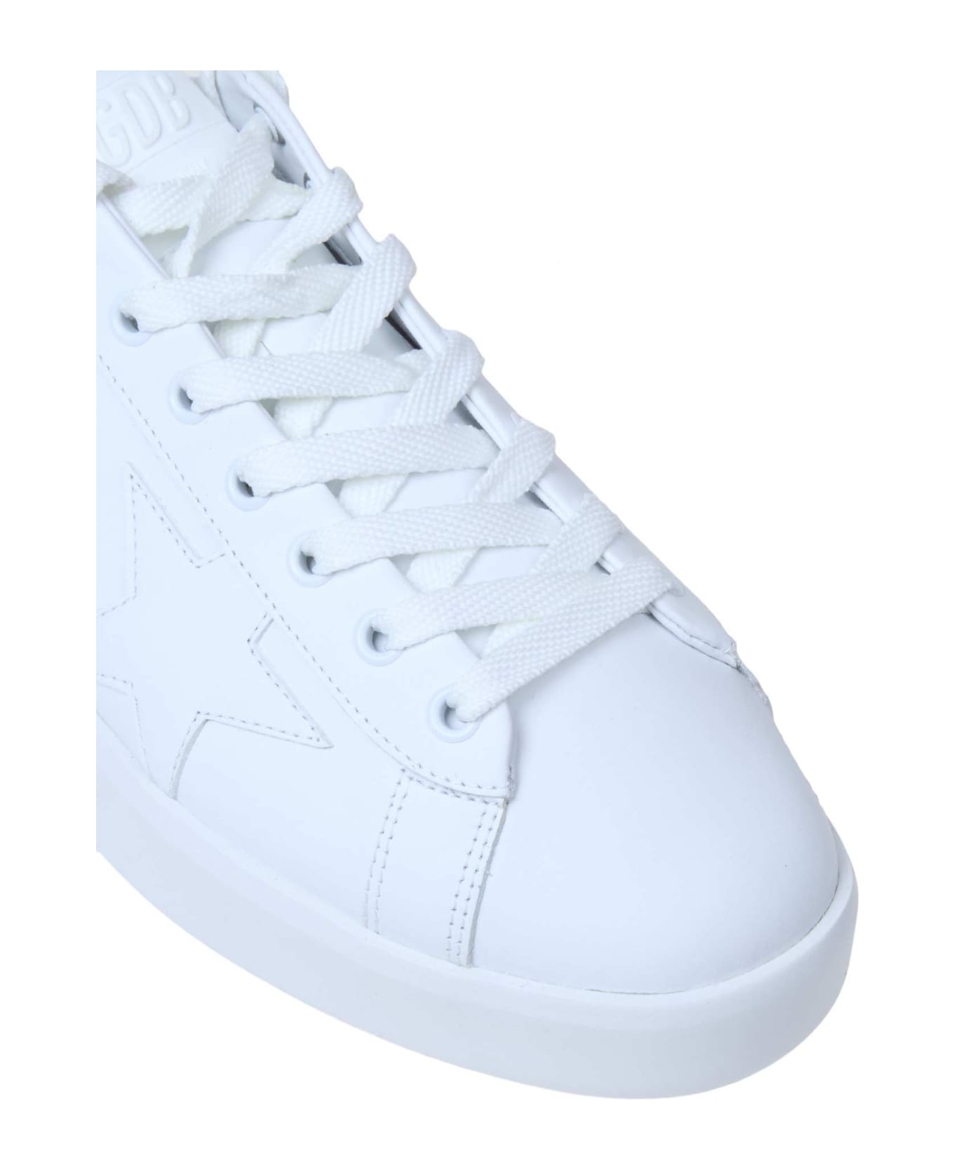 Golden Goose Pure Star Leather Low-top Sneakers - White/Black