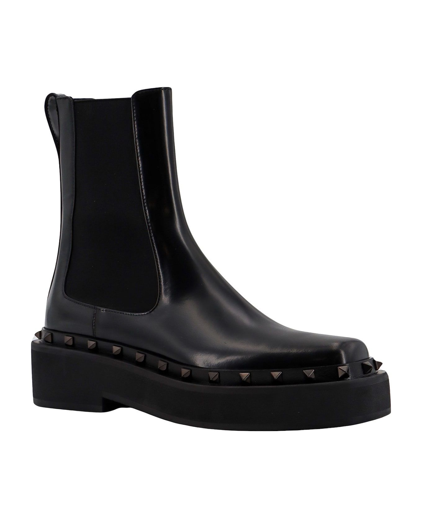 Valentino Garavani Rockstud M-way Ankle Boots - Black