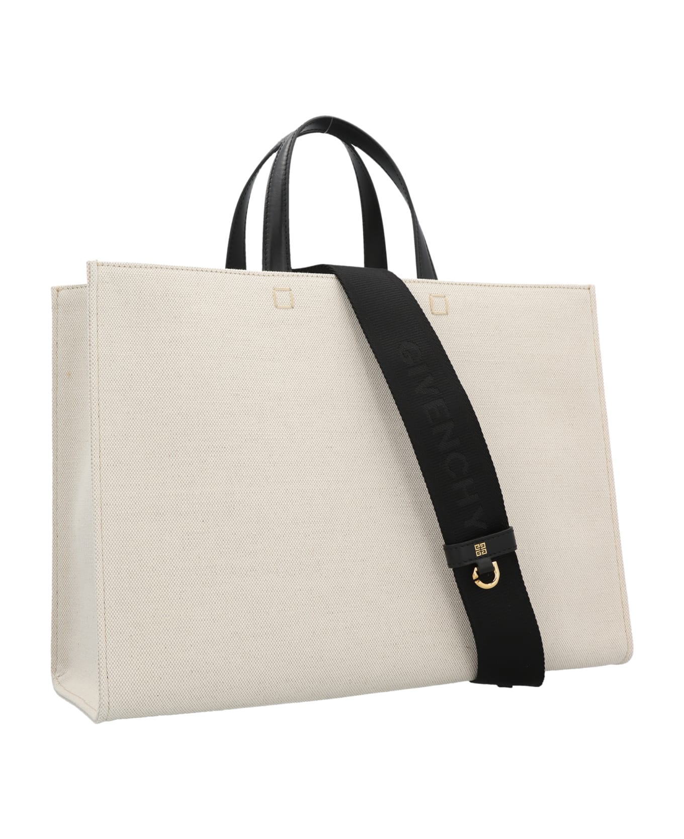 Givenchy 'g' Midi Shopping Bag - White/Black