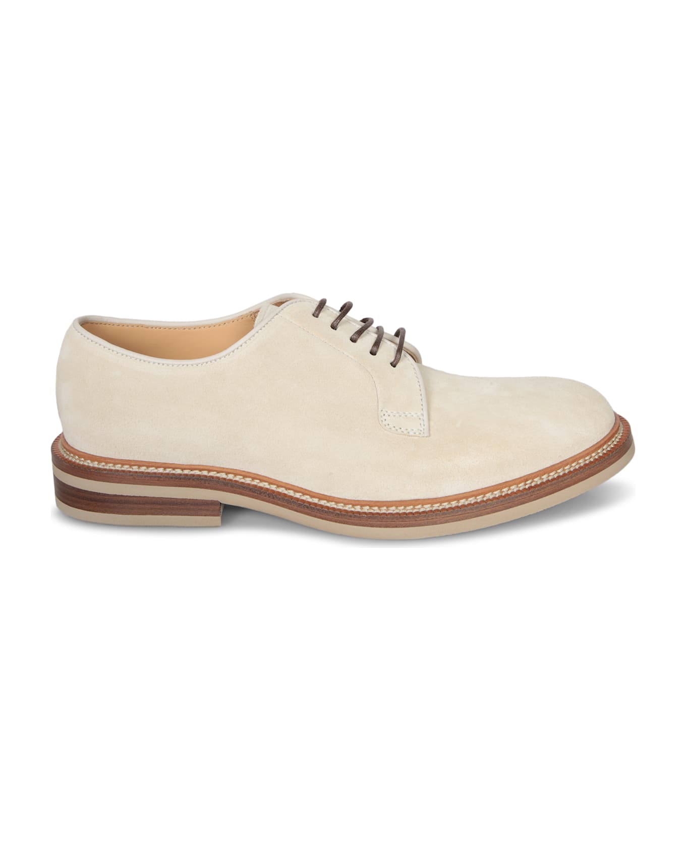 Beige Suede Shoes - Thumbnail 2