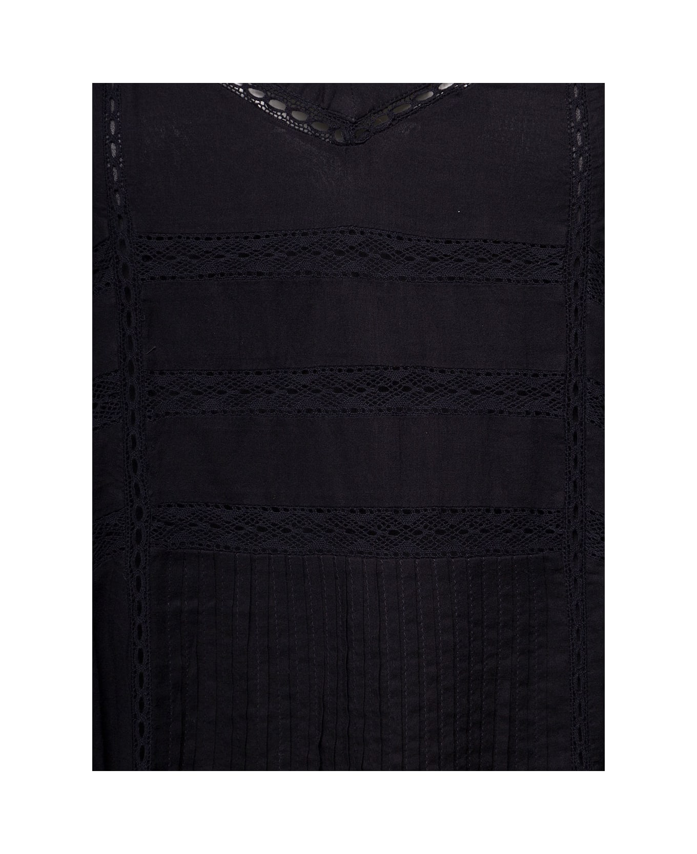 Isabel Marant Étoile Black Mid-length Flared Dress In Cotton Woman - Black