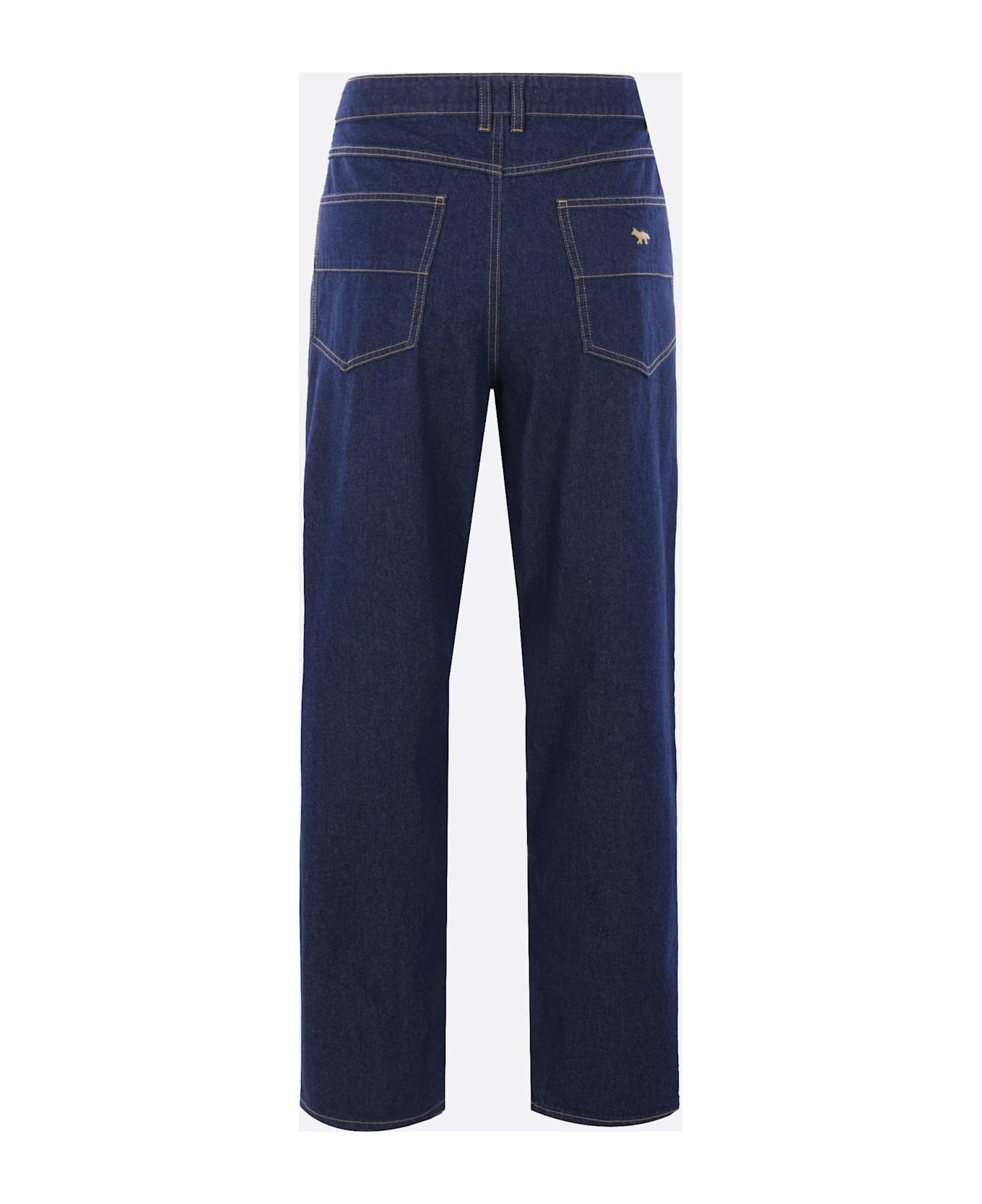 Maison Kitsuné Straight-leg Jeans In Denim - Blue