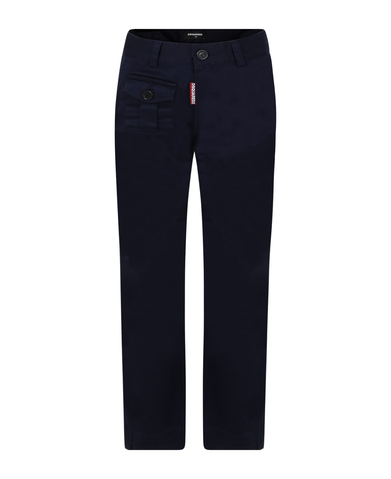 Dsquared2 Blue Trousers For Boy - Blue